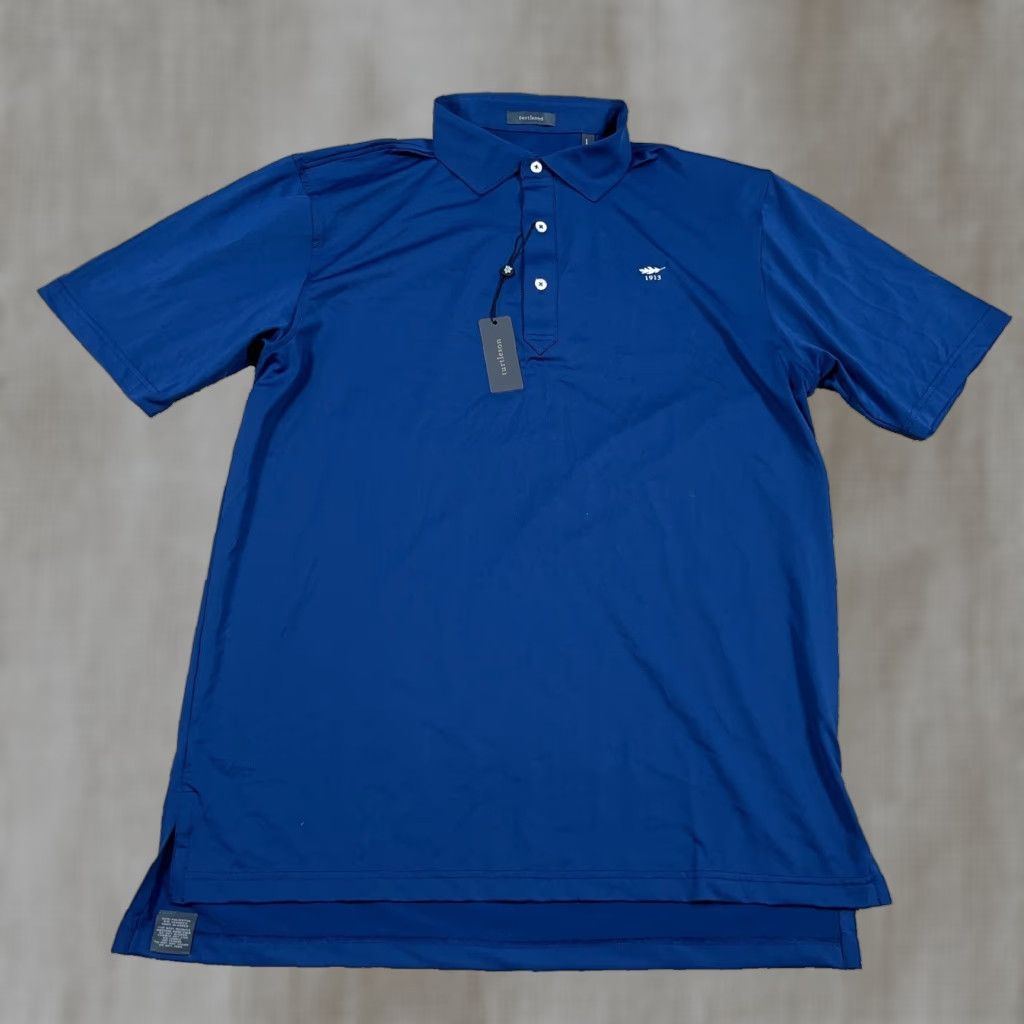 Vintage Turtleson Polo Shirt Men Large Navy Blue Palmer Performance Wicking Golf Club Shirt Size US L / EU 52-54 / 3 - 1 Thumbnail