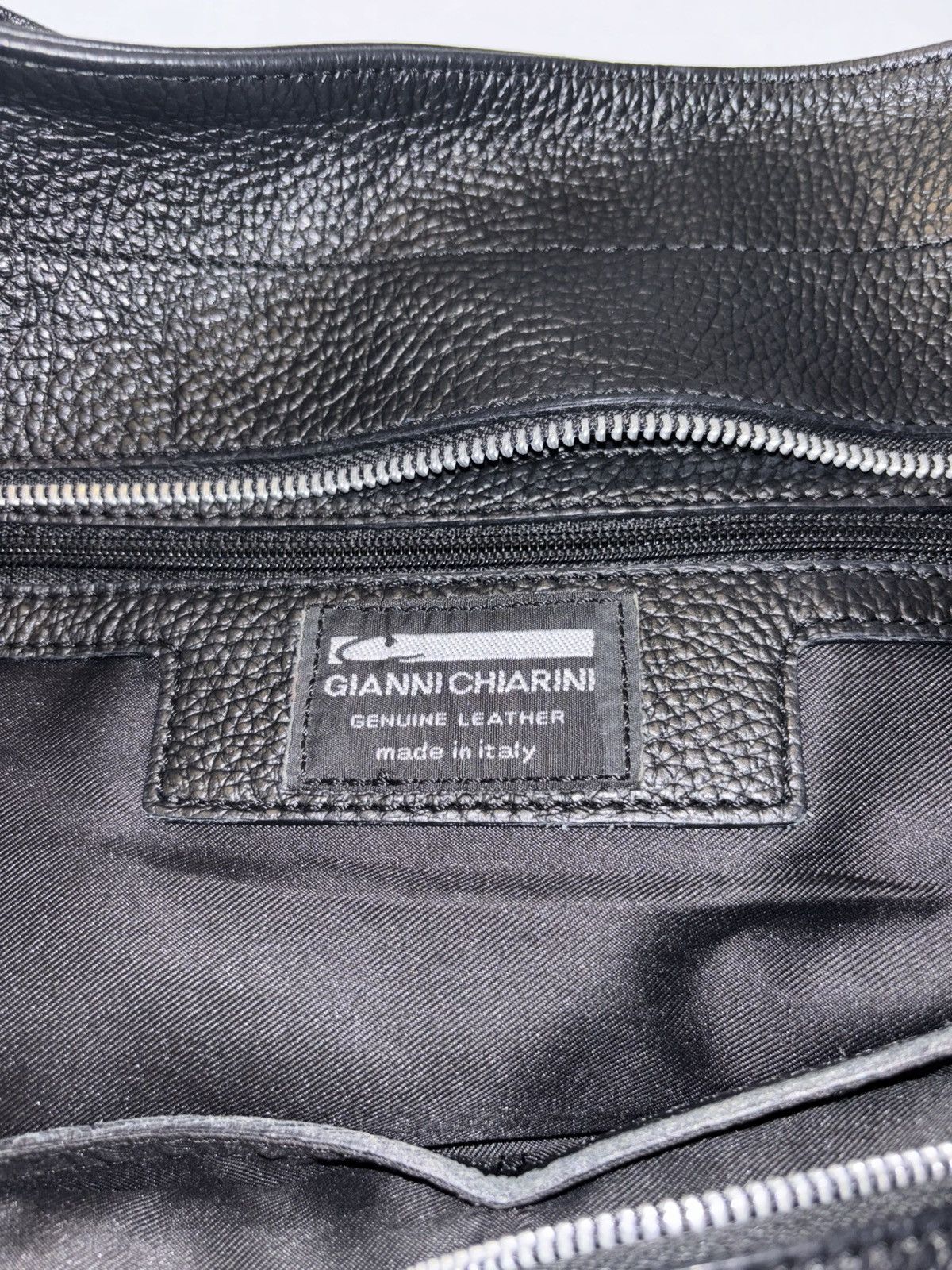 Gianni Chiarini Black Leather Tote Size ONE SIZE - 7 Thumbnail