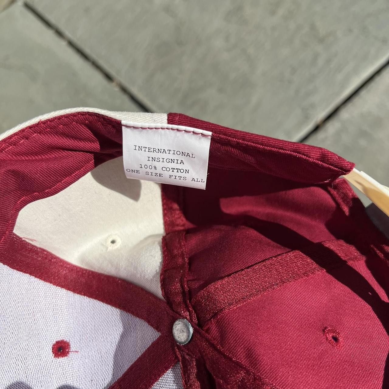 Other Vintage 90s London Maroon and Cream SnapBack Hat Size ONE SIZE - 7 Thumbnail