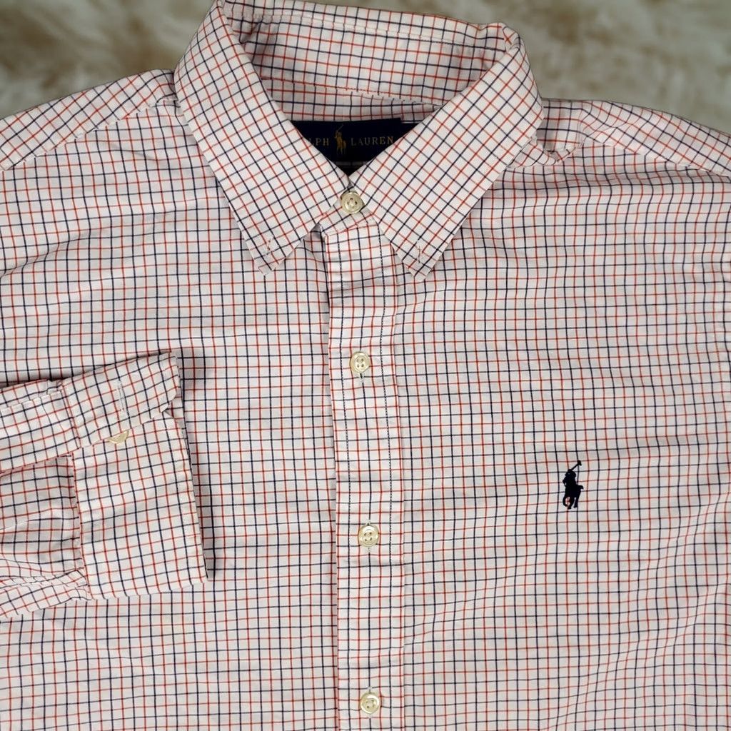 Ralph Lauren Ralph Lauren Shirt Mens Large Blue Check Pony Button Up Long Sleeve Size US L / EU 52-54 / 3 - 1 Thumbnail