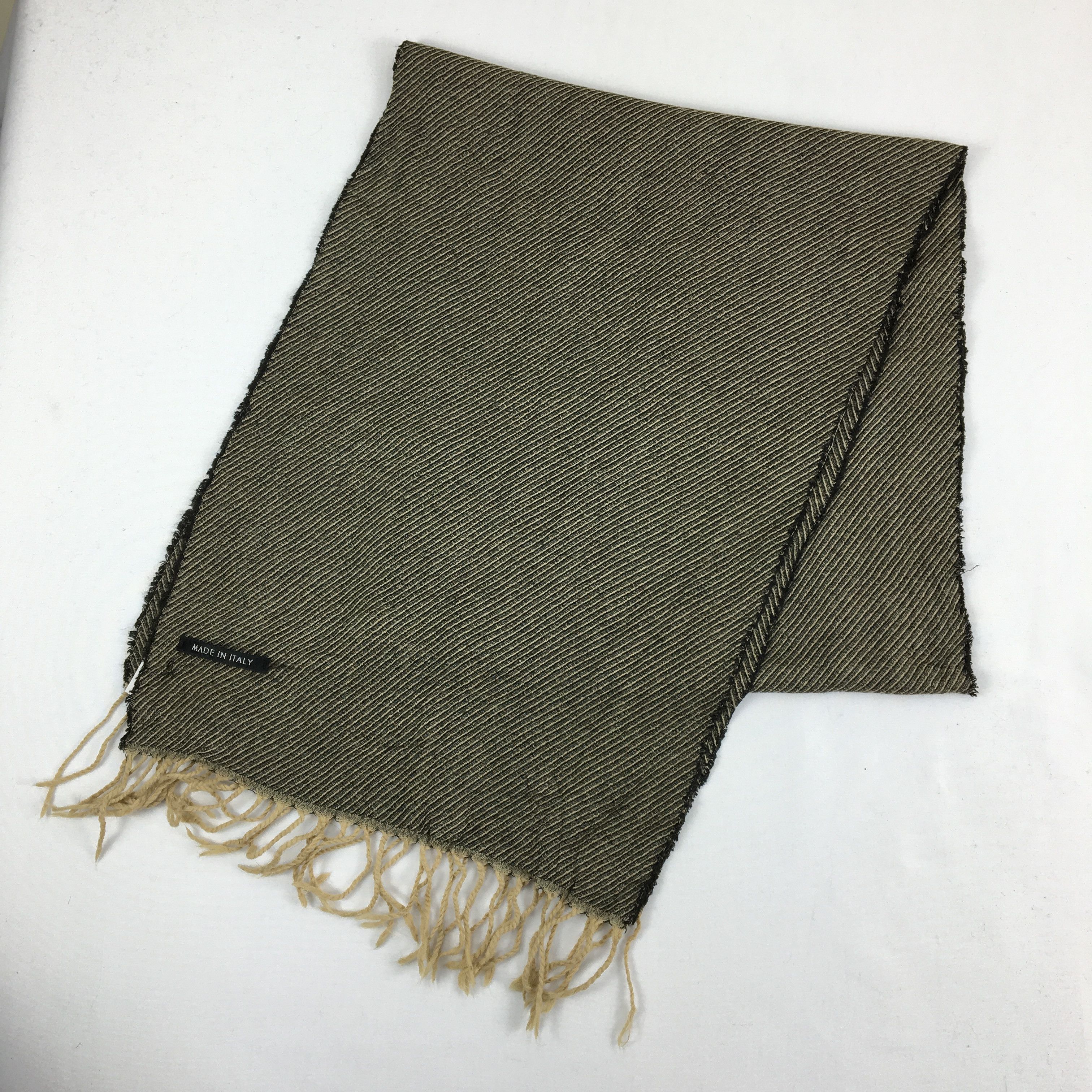 Vintage Vintage Tweed Scarf Muffler Wool Cashmere Scarves Size ONE SIZE - 3 Thumbnail