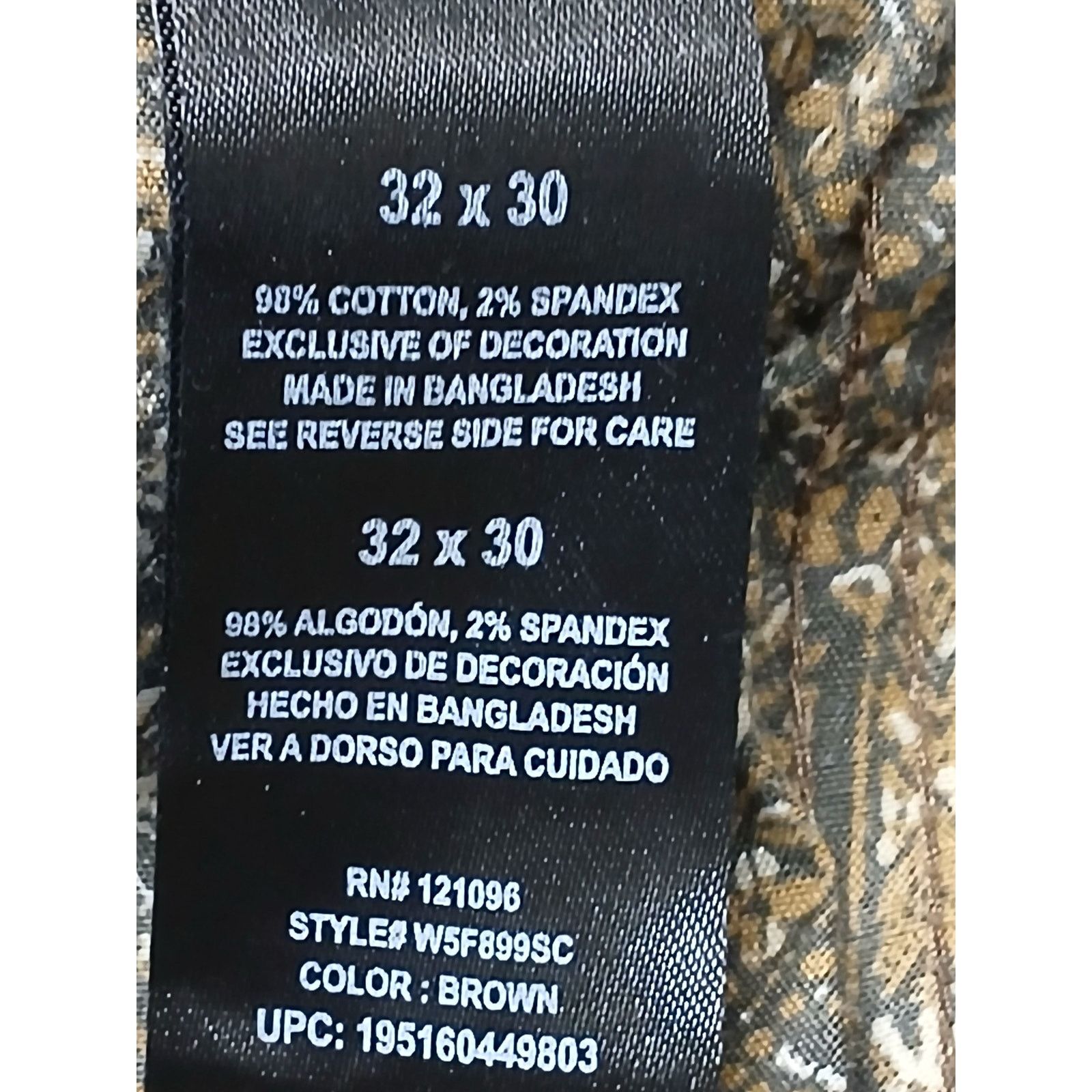 Weatherproof Weatherproof (32x30) Men's Brown Straight Leg Utility Pants Size US 32 / EU 48 - 9 Thumbnail