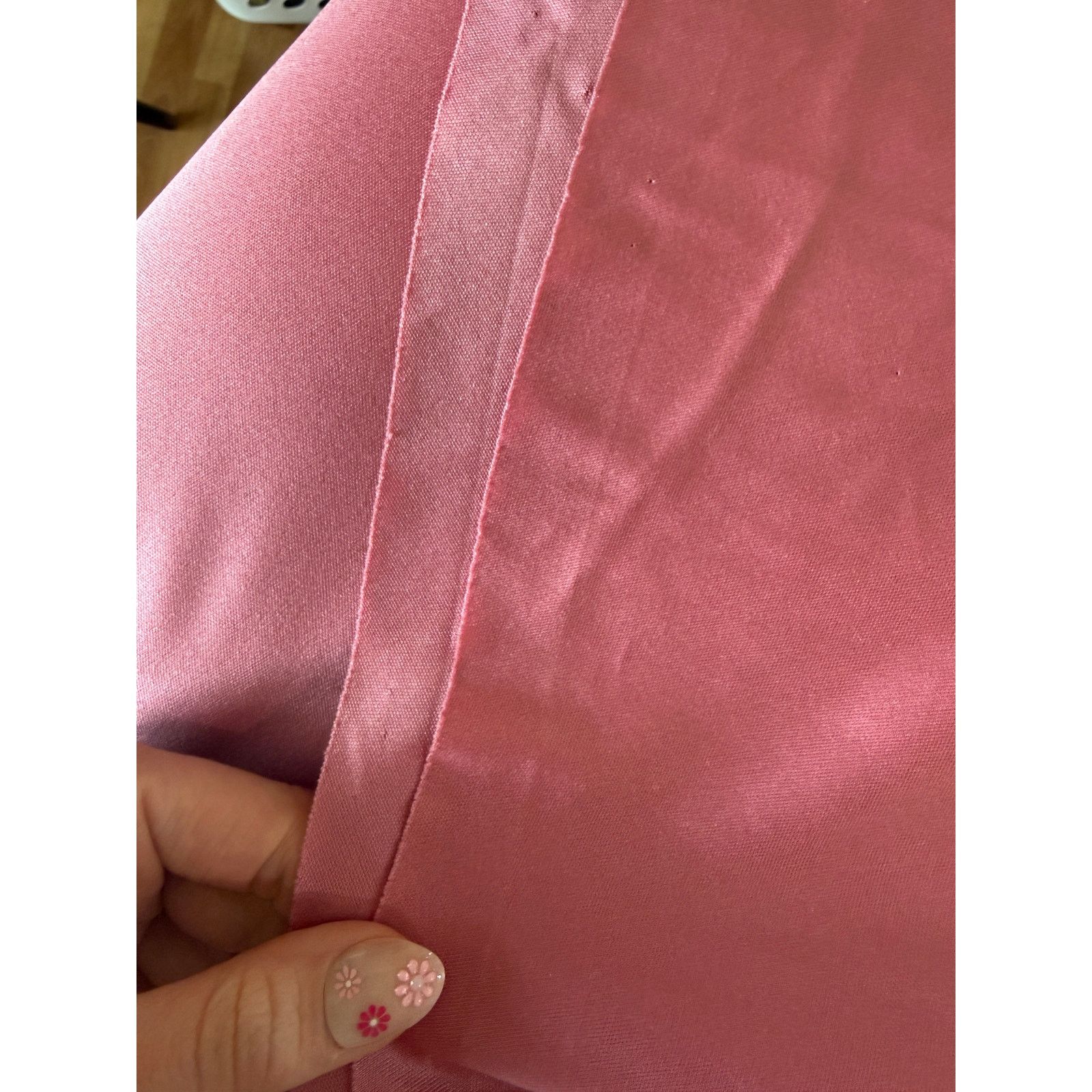 Vintage 70s Dusty Pink Flutter Sleeve Maxi Dress Size XL / US 12-14 / IT 48-50 - 9 Thumbnail