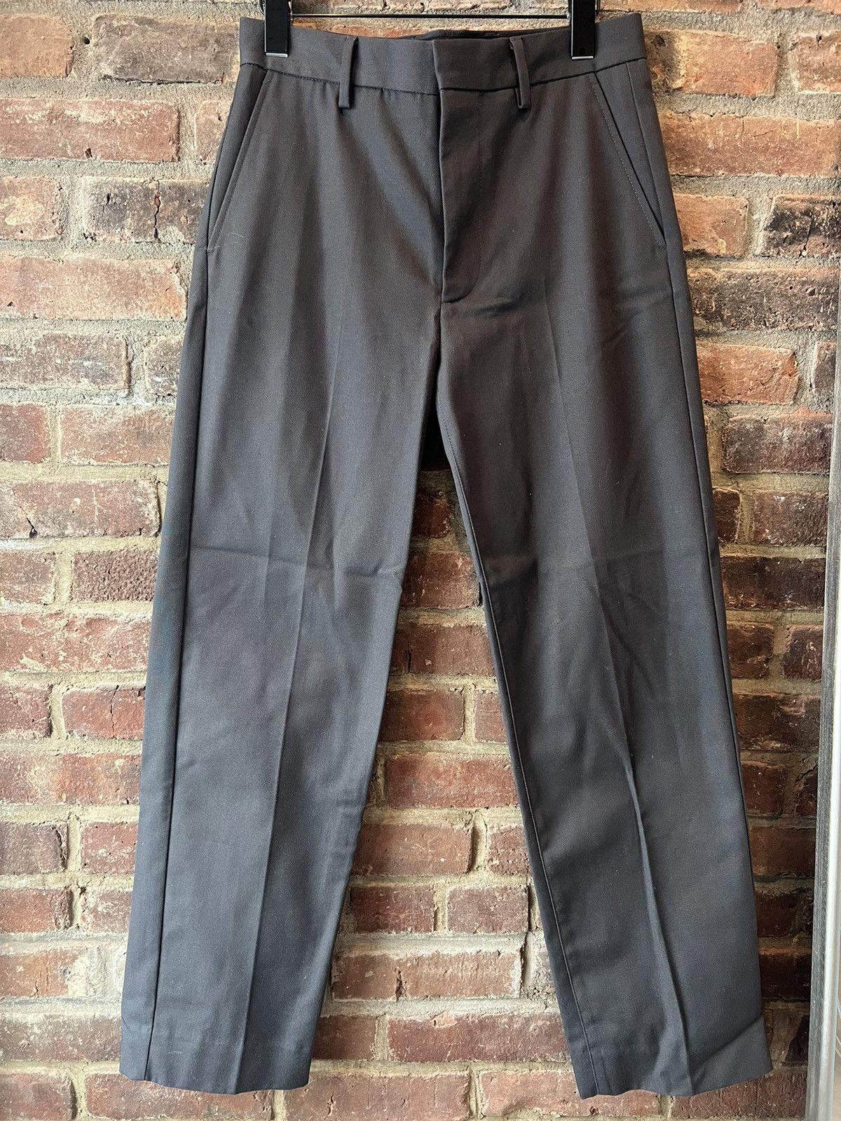 Acne Studios Acne Studios Dark Grey Twill Trousers Size US 28 / EU 44 - 1 Thumbnail