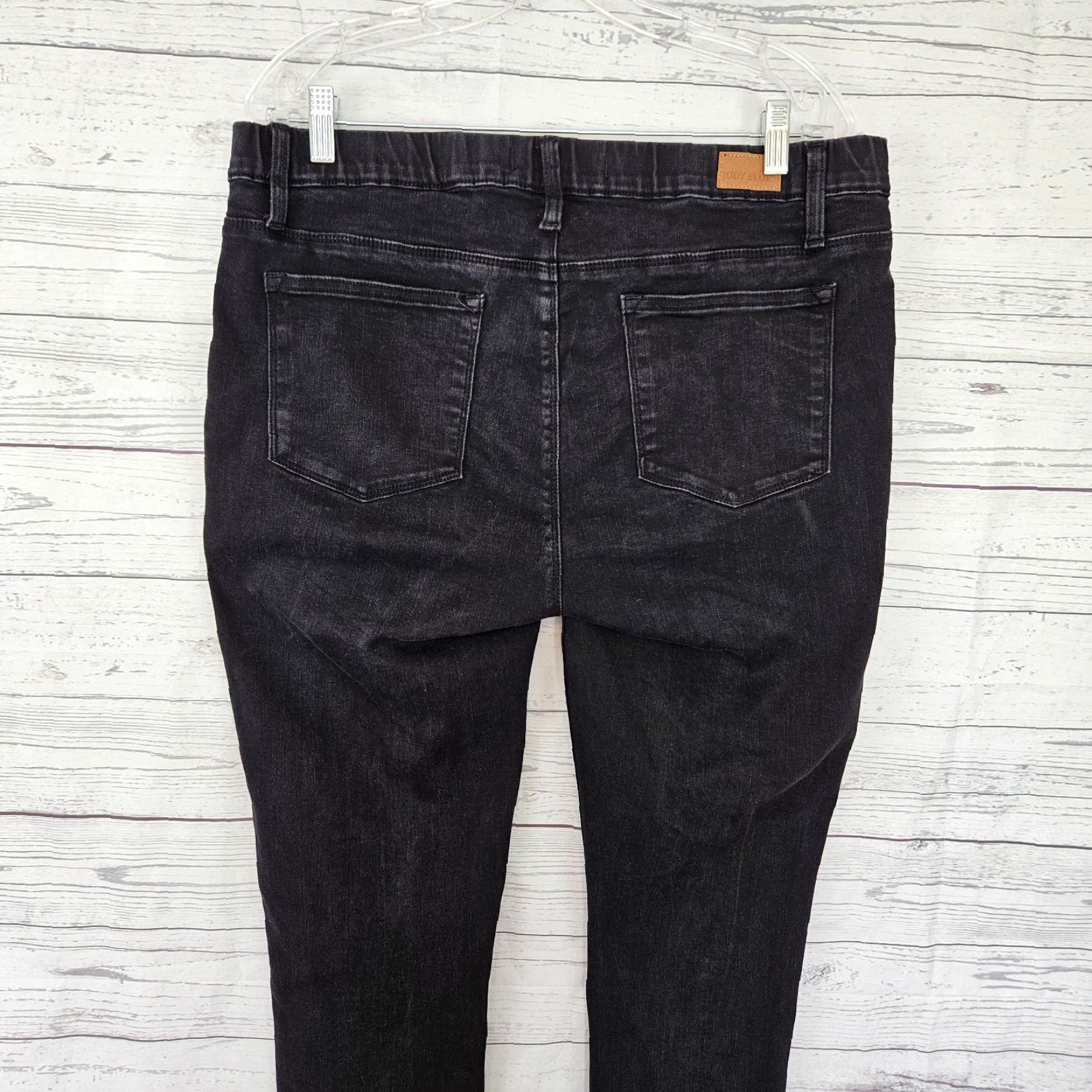 Vintage Judy Blue Womens Skinny Fit Jeans Sz 15 Black High Rise Denim Cotton Blend Regular Rise 11" Inseam 26.5" Waist 18" Size 36" / US 14 / IT 50 - 4 Thumbnail