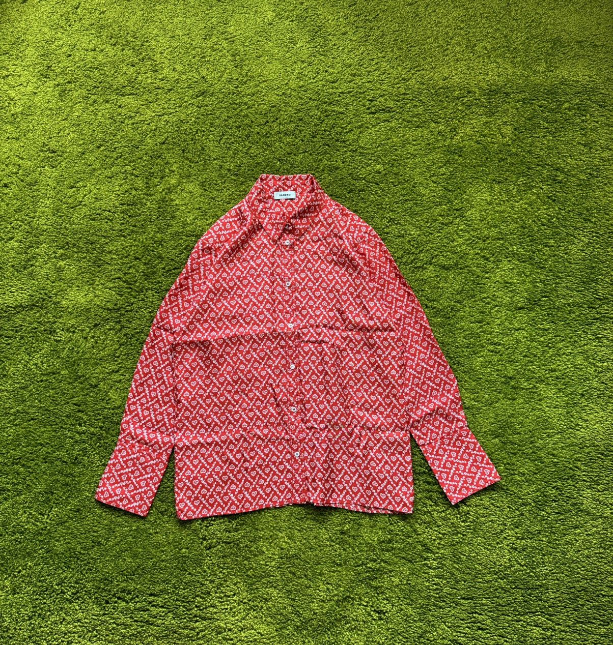 Designer × Sandro Sandro 100% silk oldmoney style blouse shirt Size M / US 6-8 / IT 42-44 - 1 Thumbnail