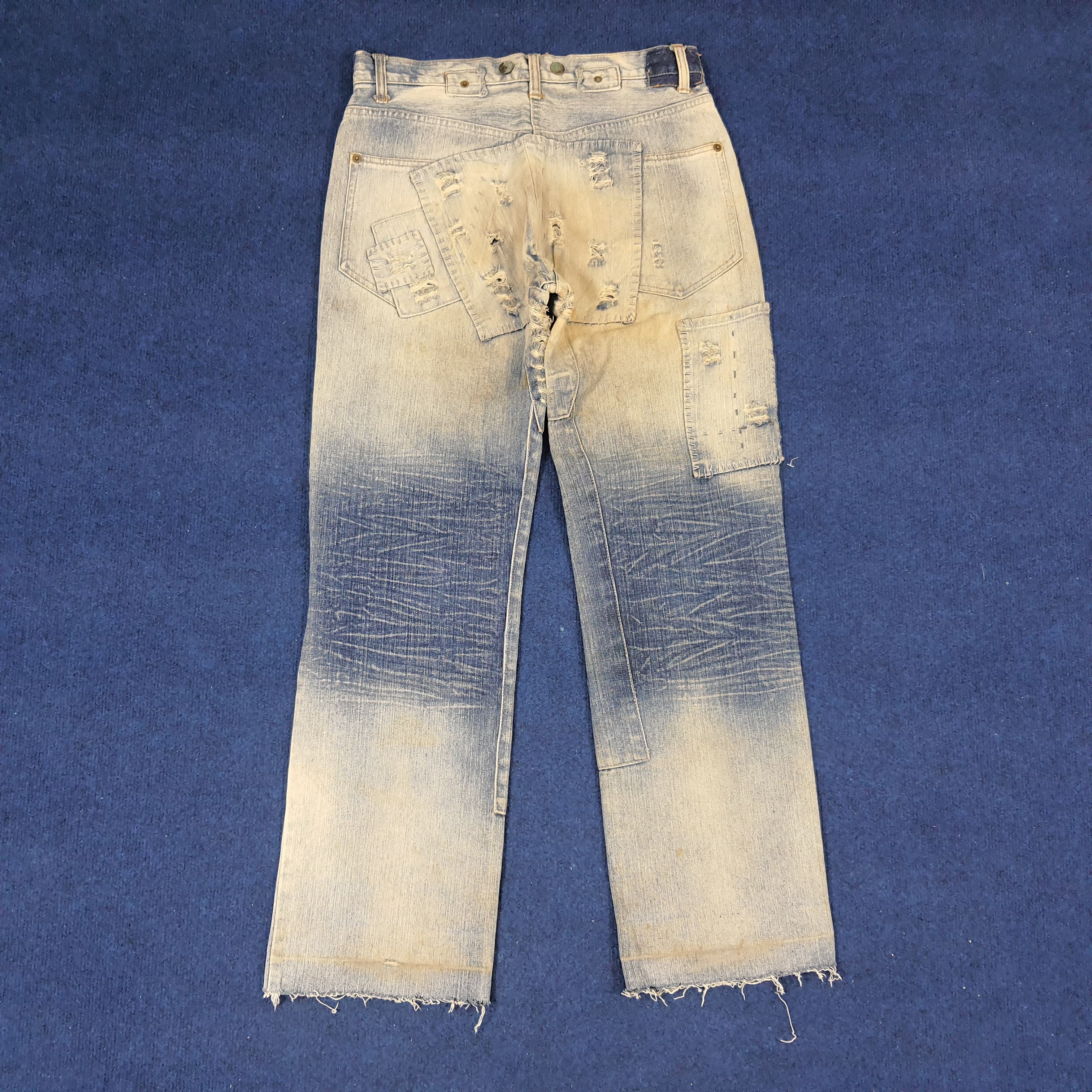 Designer × Satisfy × Vintage Vintage Satisfy Denim Rework Fashion Style Jeans Size US 30 / EU 46 - 4 Thumbnail