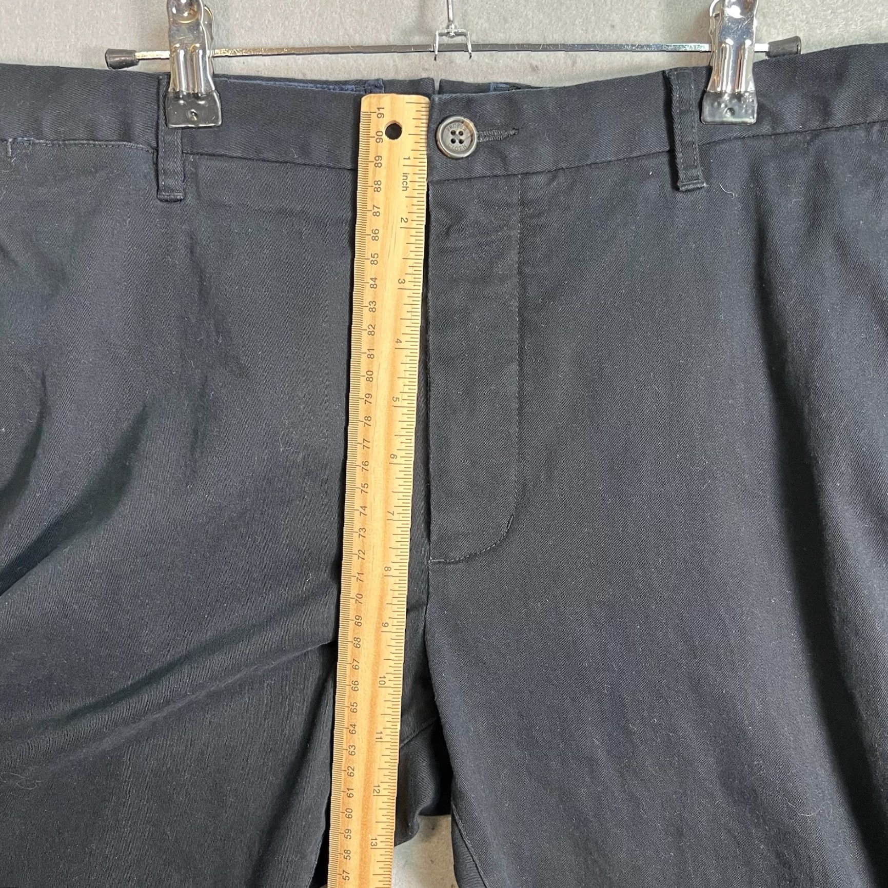 Proper Cloth Proper Cloth Mens Pants 34 X 23 Navy Chino Flat Front Knit Stretch Casual Trousers City Logo Preppy 90s? Wait. Size US 34 / EU 50 - 6 Thumbnail