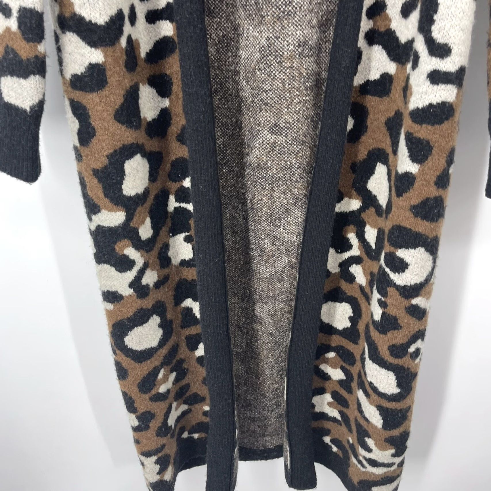 Show Me Your MuMu Mumu Cardigan Womens Small Duster Cheetah Leopard Print Sweater READ y2k Boho Size S / US 4 / IT 40 - 3 Thumbnail