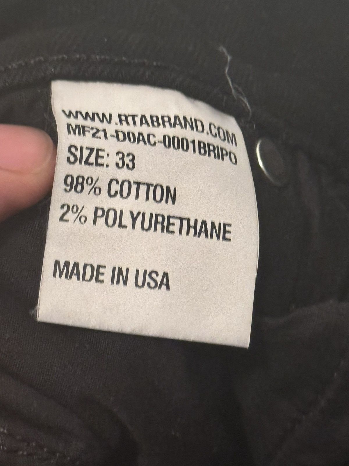 Rta RTA black skinny jeans rest in peace and rest in power Size US 33 - 7 Thumbnail