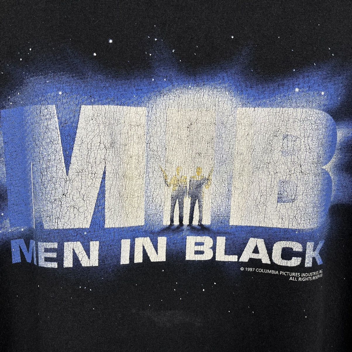 Vintage Vintage Men In Black Columbia Pictures rare promo tee 1997 Size US XL / EU 56 / 4 - 4 Thumbnail
