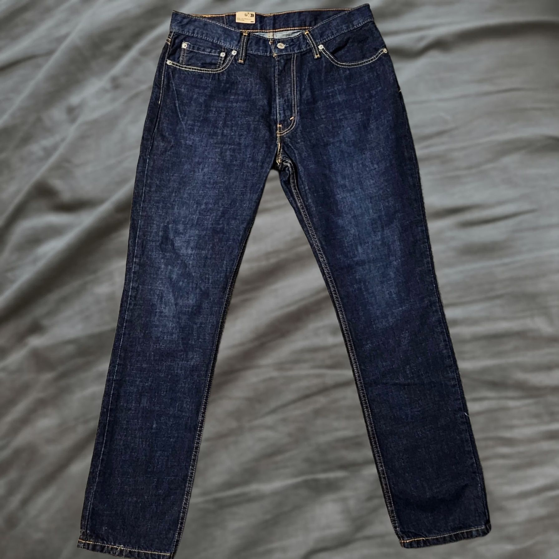 Levi's Levi's 511 Jeans 36x32 Men's Slim Fit Straight Dark Blue Stretch Denim NWOT Size US 36 / EU 52 - 1 Thumbnail