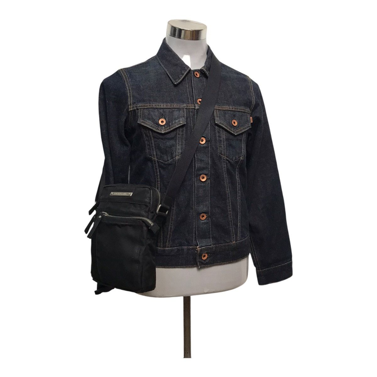 Japanese Brand × Jean Paul Gaultier Jean Paul Gaultier Damage Black Sling Bag Size ONE SIZE - 1 Thumbnail