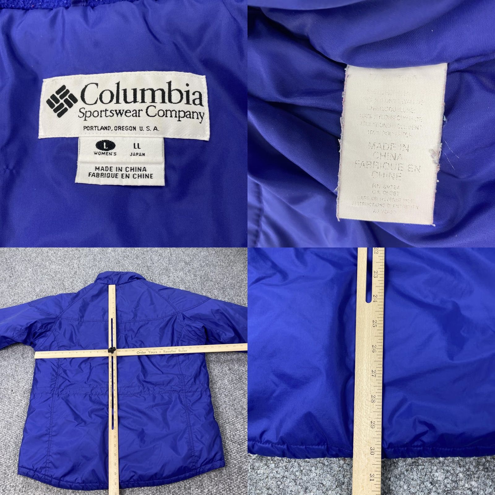 Vintage Columbia Jacket Womens Large Purple Insulated Puffer Full Zip Hiking Size XL / US 12-14 / IT 48-50 - 8 Thumbnail