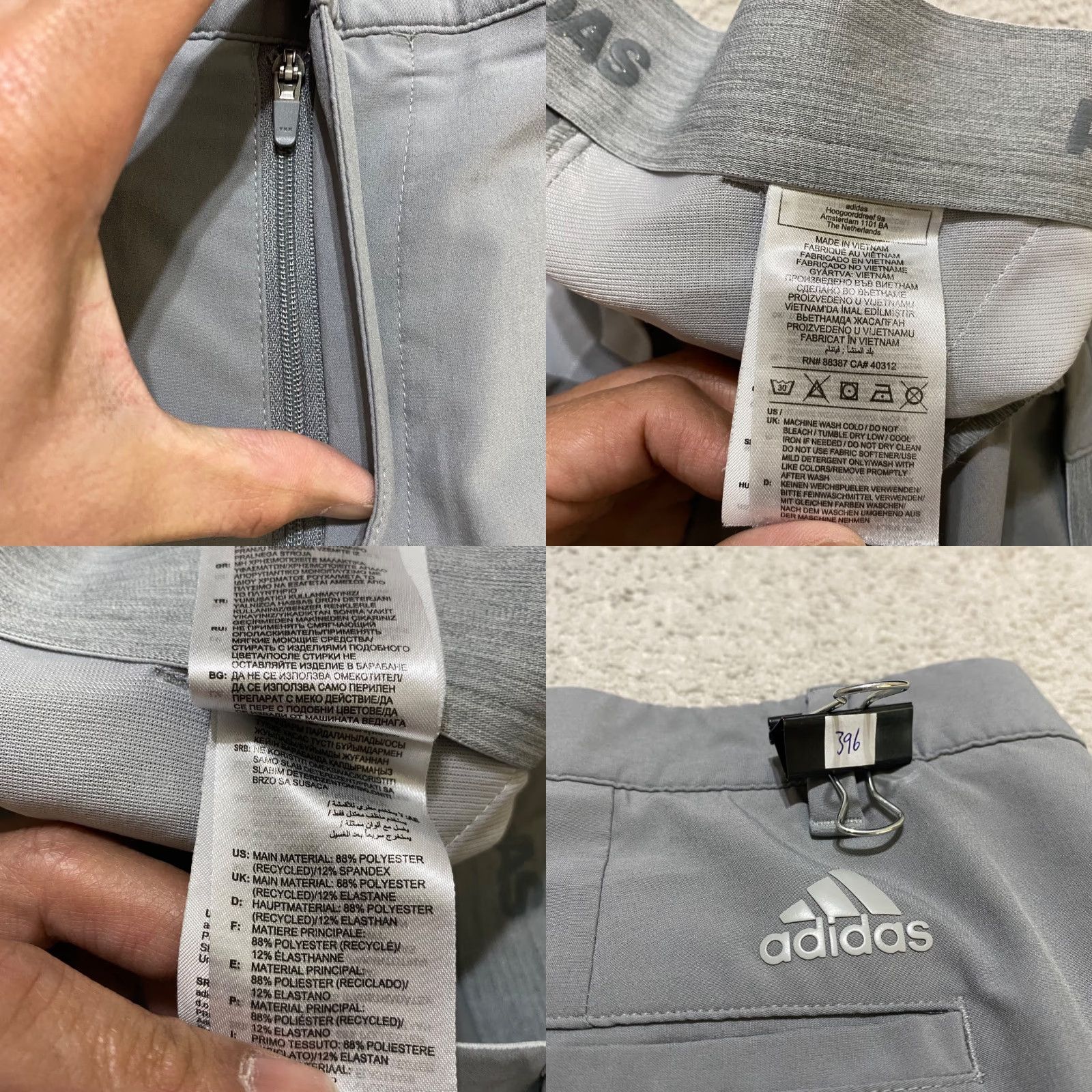 Adidas Adidas Mens Golf Shorts sz 40 Solid Gray Chino Flat Front Inseam 10" Outdoor Conversation Women? Size US 40 / EU 56 - 8 Thumbnail