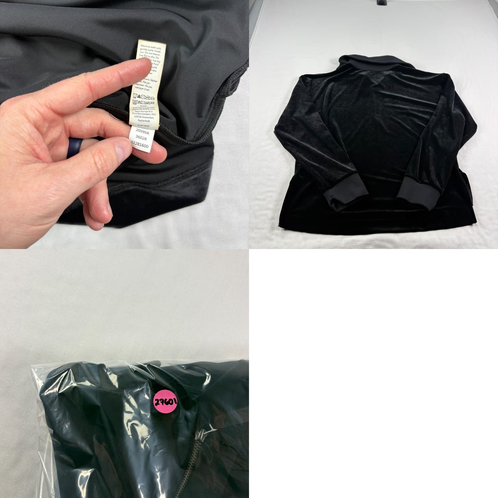 Spanx Spanx Shirt Womens XL Black Velvet 1/2 Zip Pullover Sweatshirt Casual Size XL / US 12-14 / IT 48-50 - 8 Thumbnail