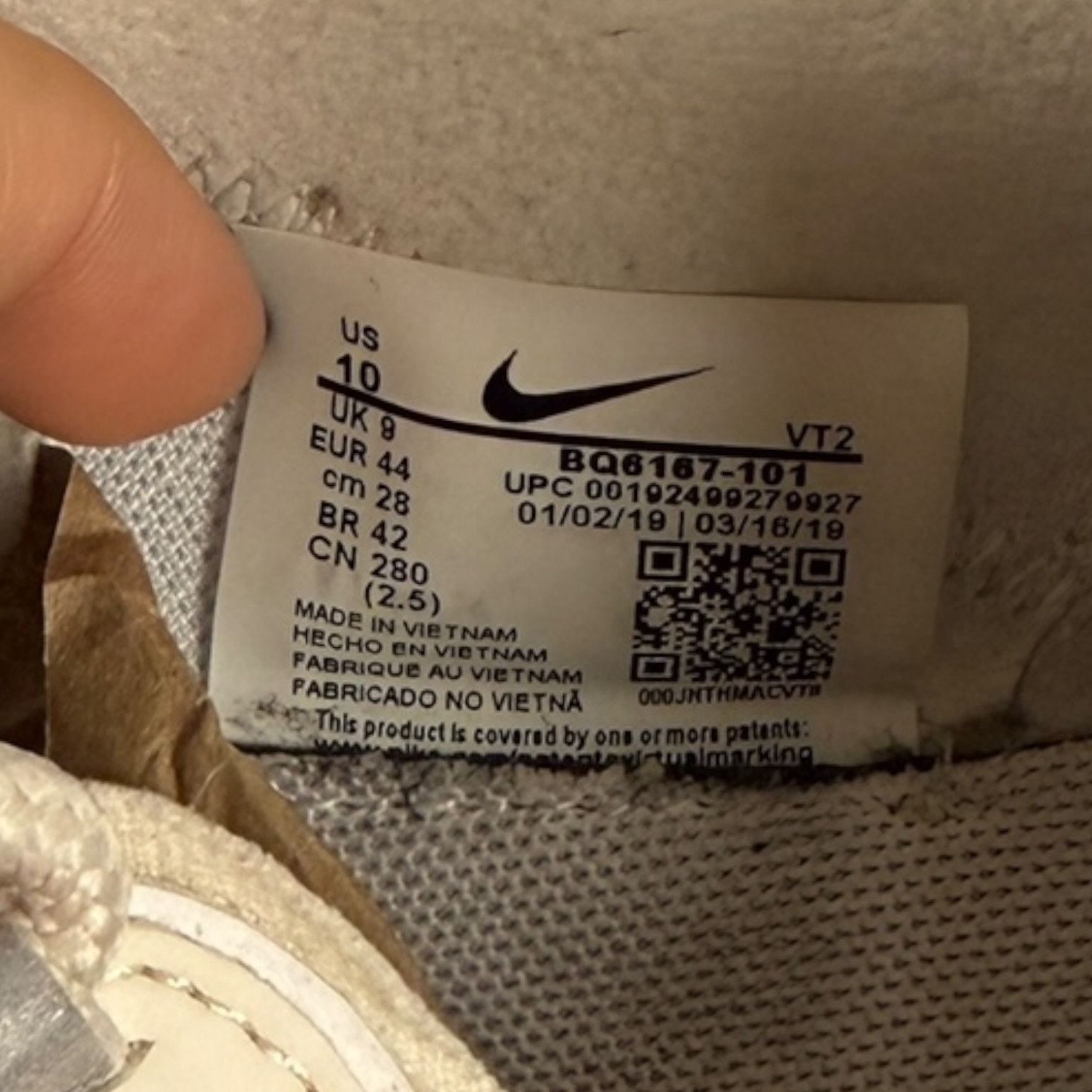 Nike Nike React Element 55 in White Men's 10 Women's 11.5 Size US 10 / EU 43 - 2 Thumbnail