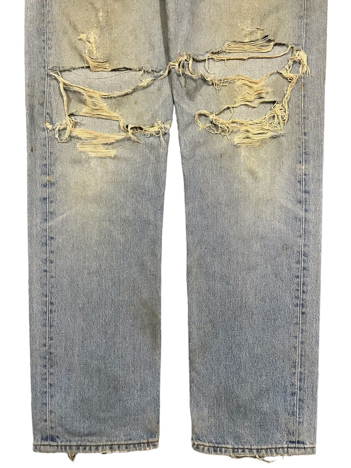 Levi's Vintage Levi’s 501 Destroy Dirty Mud Washed Distressed Jeans Size US 31 - 4 Thumbnail