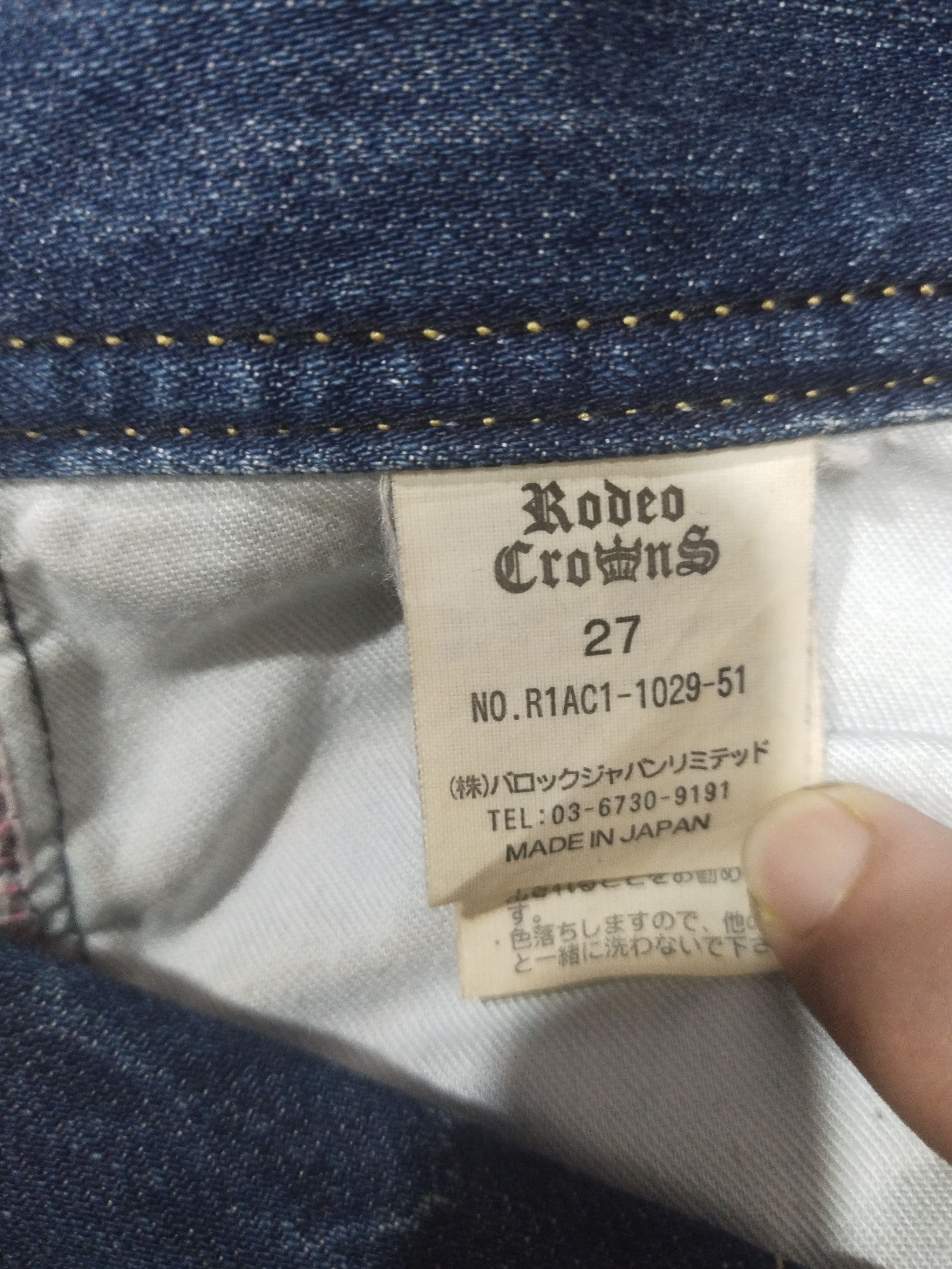 Japanese Brand × Vintage Vintage Women Jeans Rodeo*️⃣Crowns Sz 27" Size 27" / US 4 / IT 40 - 16 Thumbnail