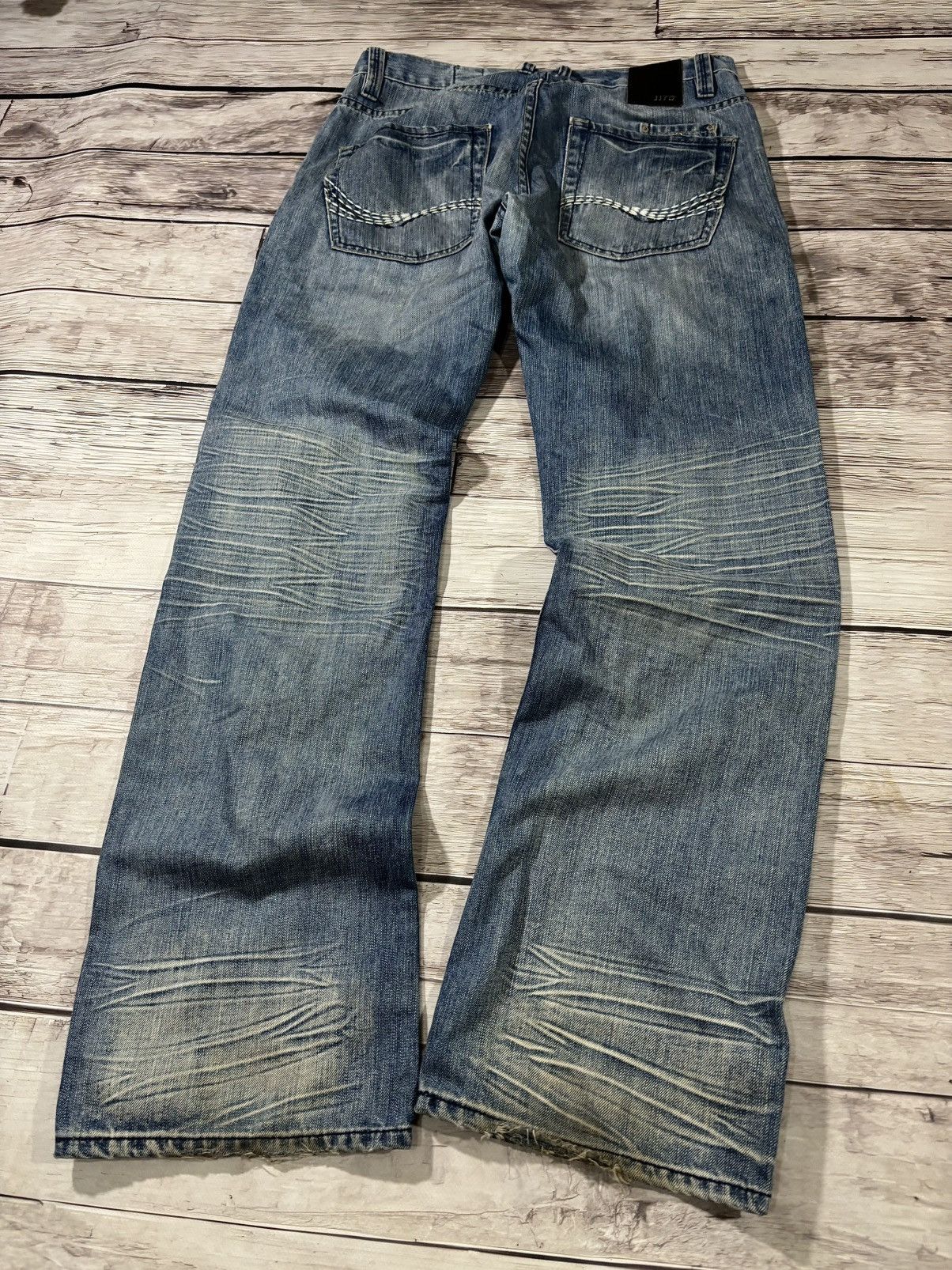 JNCO × Japanese Brand Vintage Baggy Rap sk8 Jnco Style Washed Jeans y2k Size US 32 / EU 48 - 5 Thumbnail