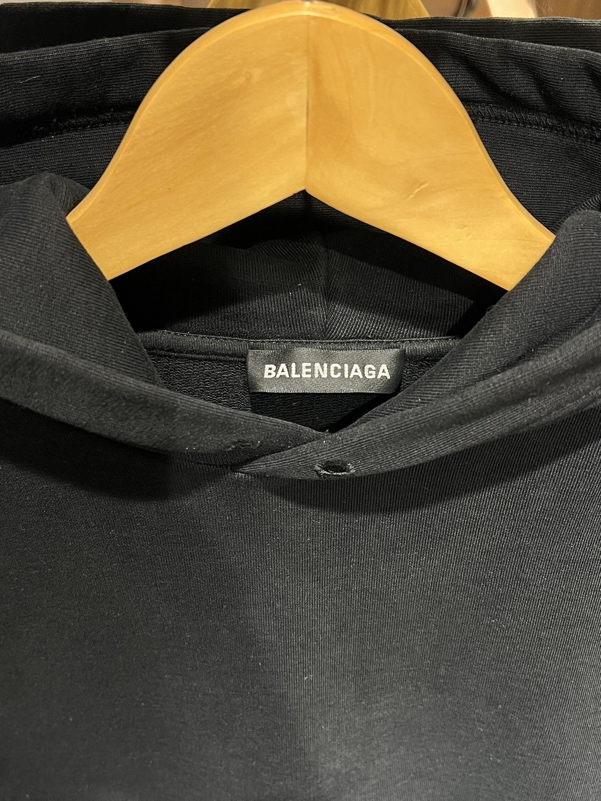 Balenciaga 🚨Balenciaga black Hoodie logo-print Size US M / EU 48-50 / 2 - 4 Thumbnail