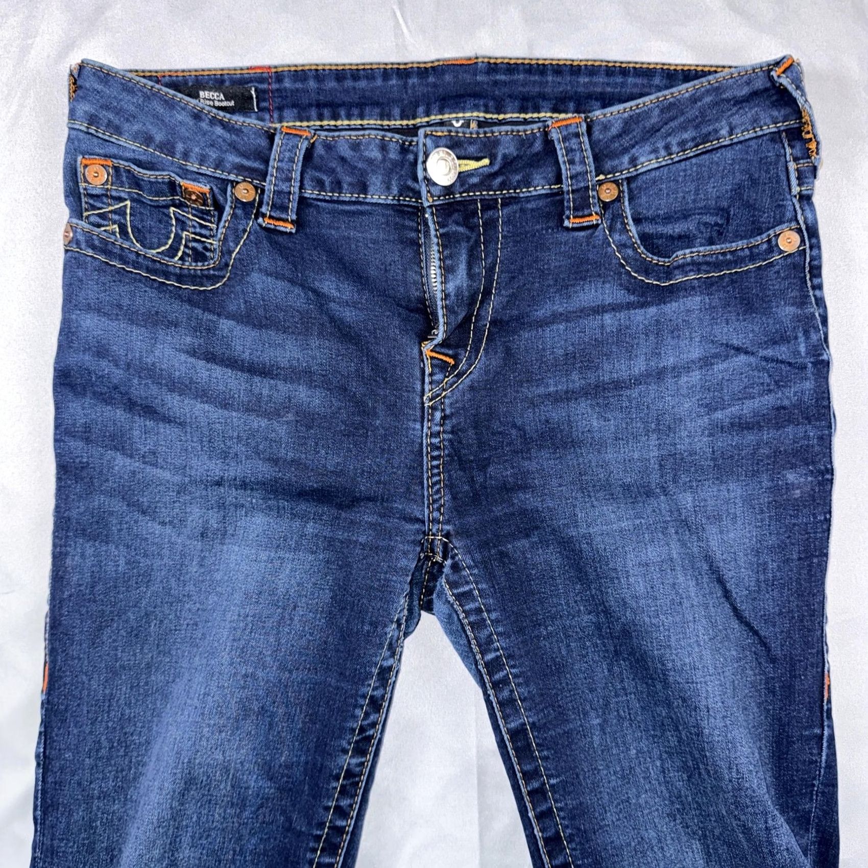 True Religion True Religion Jeans Womens 31 Blue Medium Wash Mid Rise Becca Bootcut Denim Size 24" / US 00 / IT 34 - 5 Thumbnail