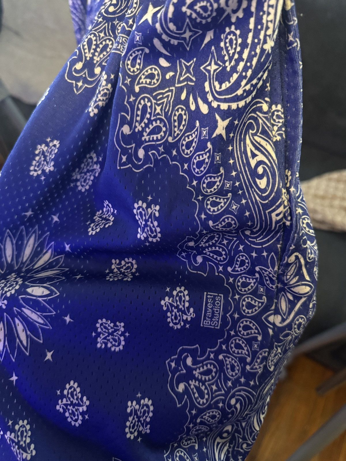 Bravest Studios BRAVEST STUDIOS BLUE PAISLEY SHORTS Size US 36 / EU 52 - 5 Thumbnail