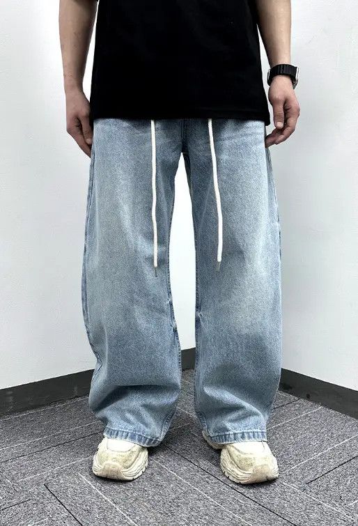 VIBE Vintage washed loose flared scimitar jeans y2k Size US 32 / EU 48 - 5 Thumbnail