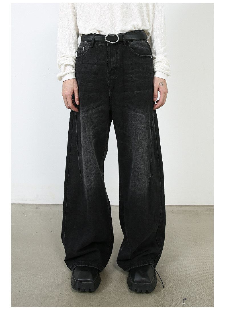 Vintage Japanese retro loose straight leg wide-leg jeans for men Size US 32 / EU 48 - 1 Thumbnail