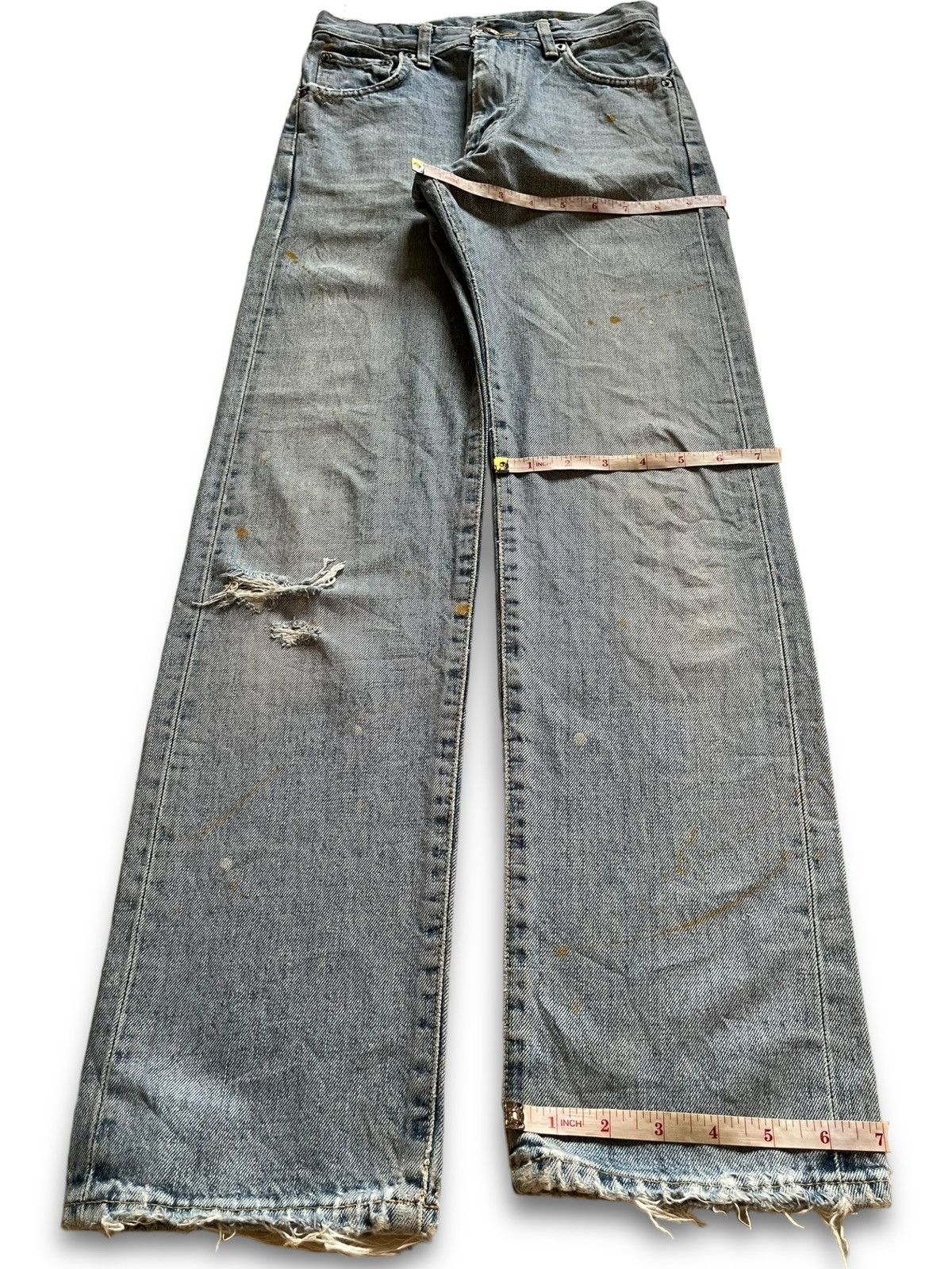 Edwin Vintage Japanese Edwin 505 Selvedge Painted Splatter Jeans Size US 26 / EU 42 - 14 Thumbnail