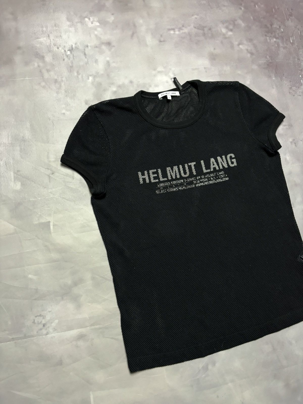 Helmut Lang helmut lang black archive mesh top Size L / US 10 / IT 46 - 2 Thumbnail