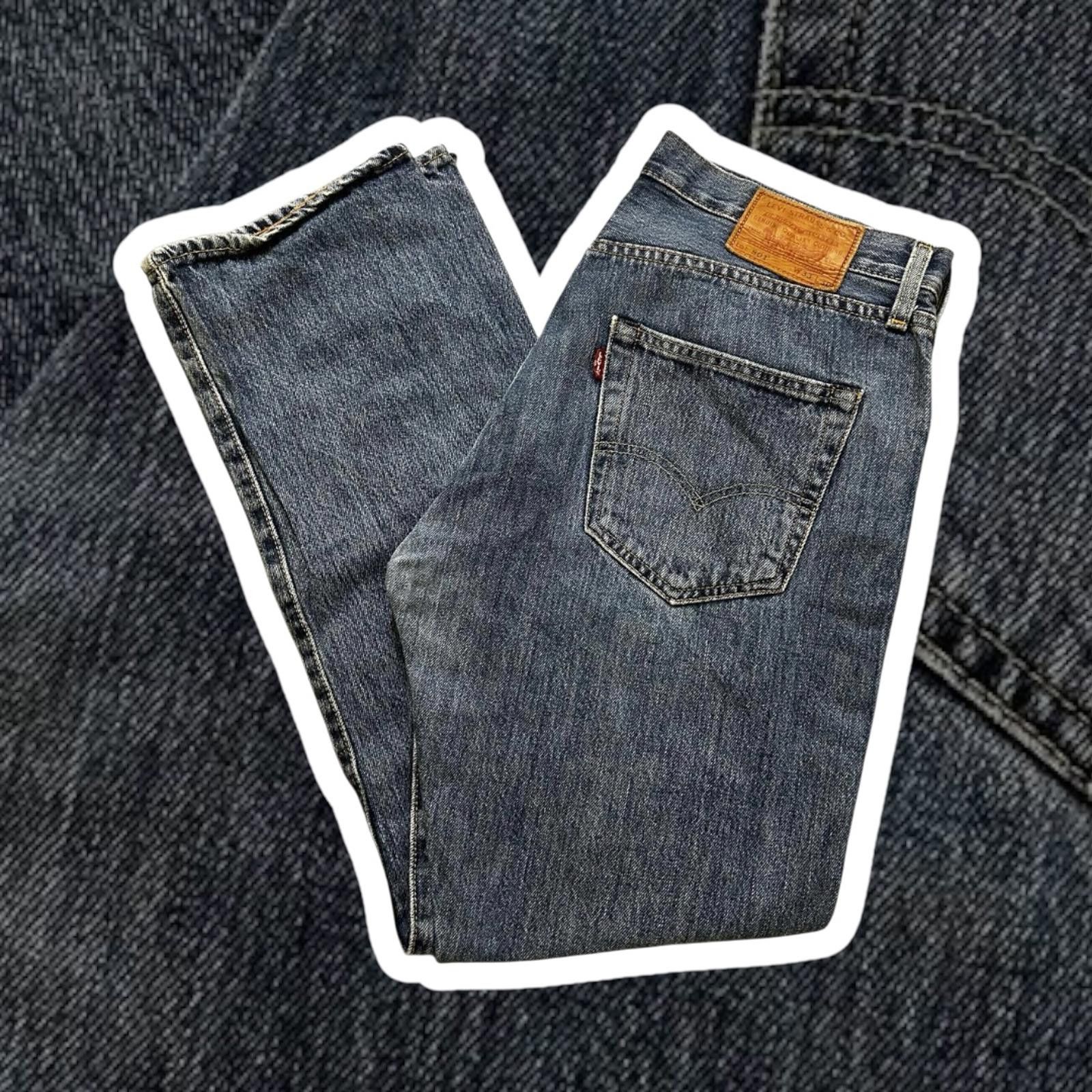 Designer Levi's 501 Original Fit Jeans - Vintage Blue Denim Size US 33 - 1 Thumbnail
