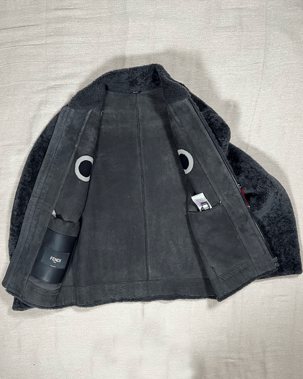 Fendi Fendi FW16 Monster Face shearling zip-up jumper jacket Size US M / EU 48-50 / 2 - 9 Thumbnail