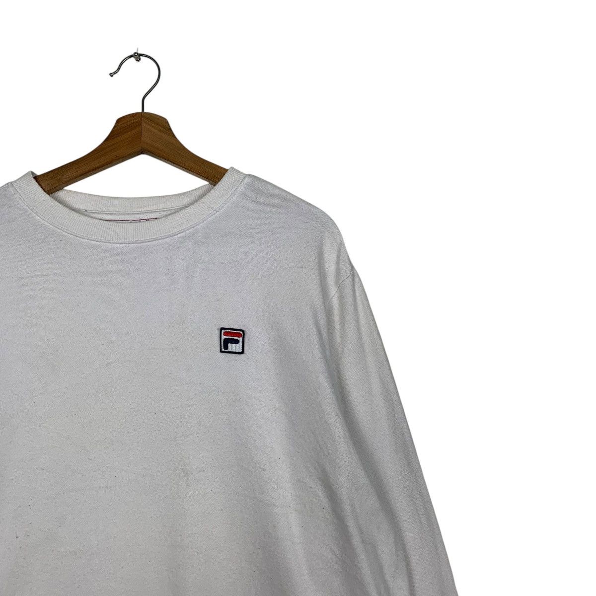 Fila Fila Small Logo White Crewneck Sweatshirt Size US M / EU 48-50 / 2 - 5 Thumbnail