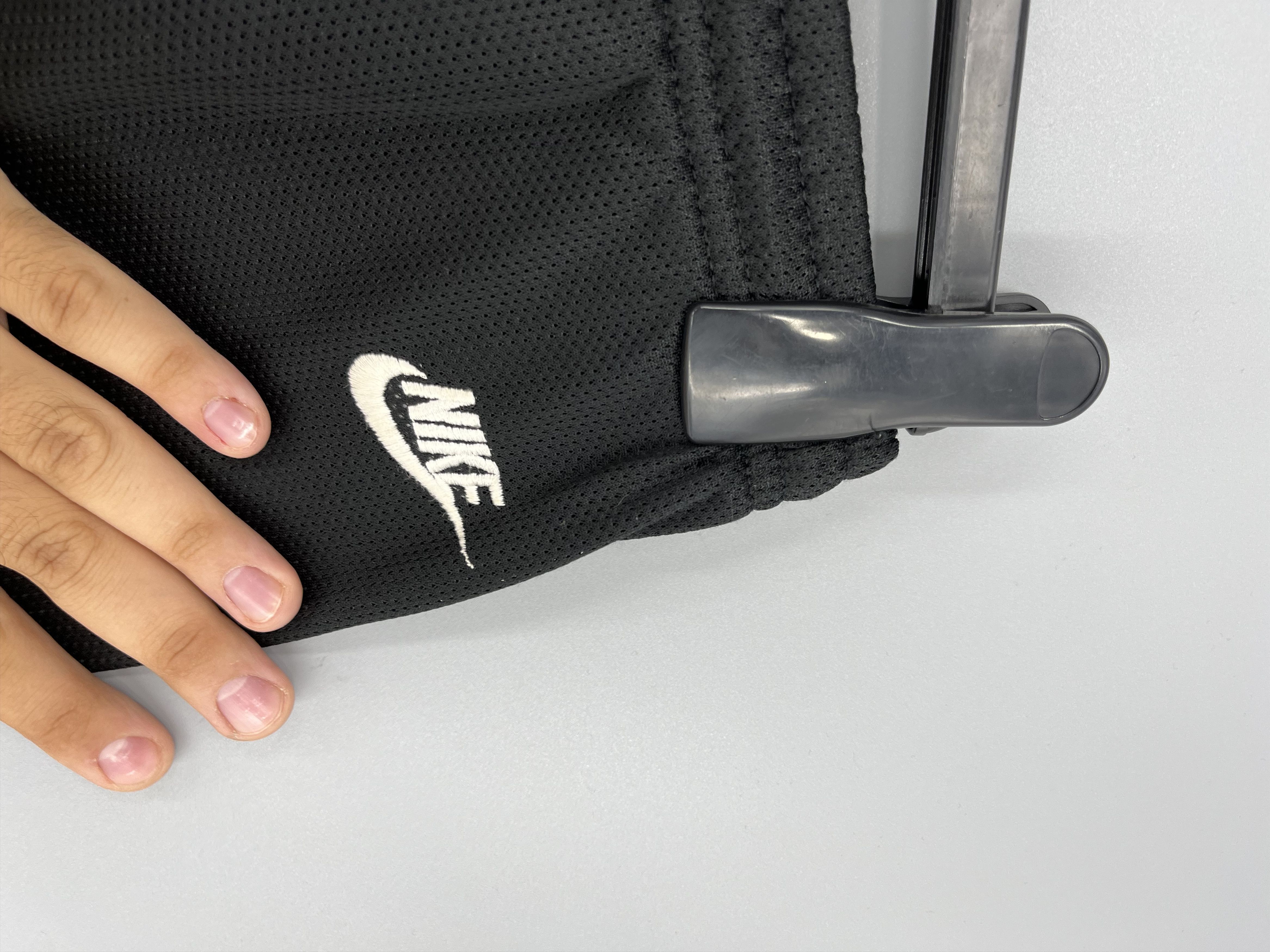 NBA 90s Vintage Nike Black Nylon Mini Swoosh Shorts Travis Style Size US 30 / EU 46 - 8 Thumbnail