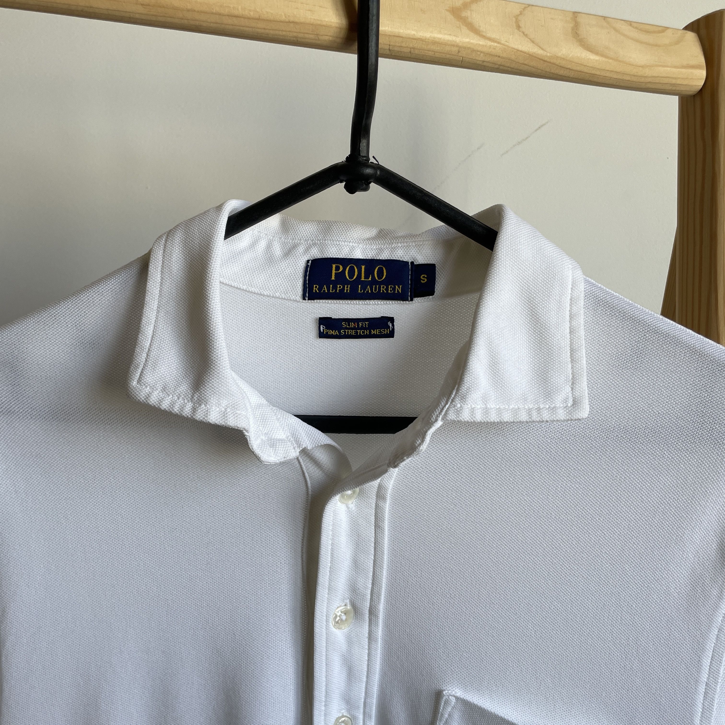 Polo Ralph Lauren Polo Ralph Lauren Slim Fit Pima Mesh Half Button Shirt Size US S / EU 44-46 / 1 - 4 Thumbnail