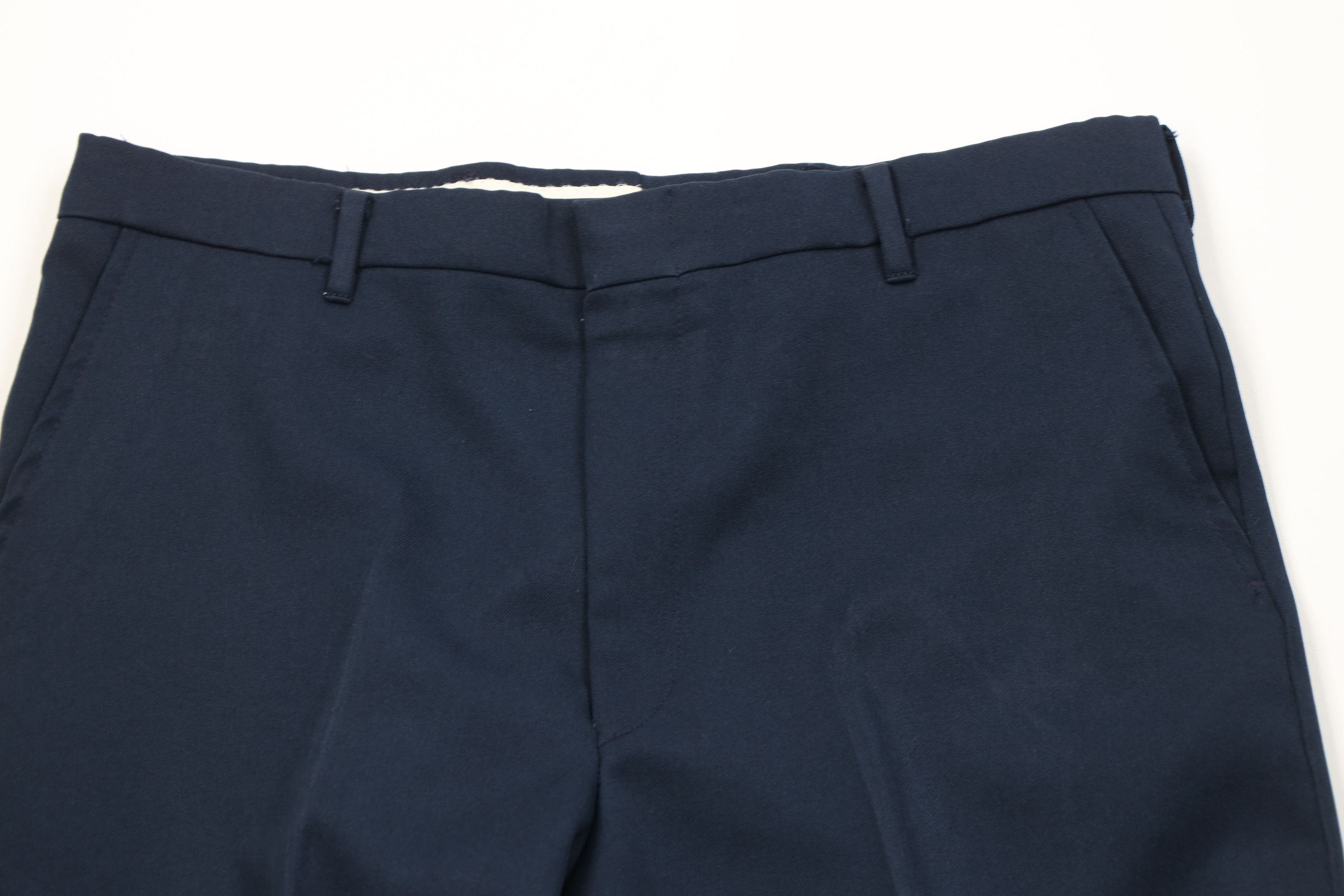 Vintage Vintage 70s Streetwear Flared Wide Leg Chino Pants Blue USA Size US 34 / EU 50 - 2 Thumbnail