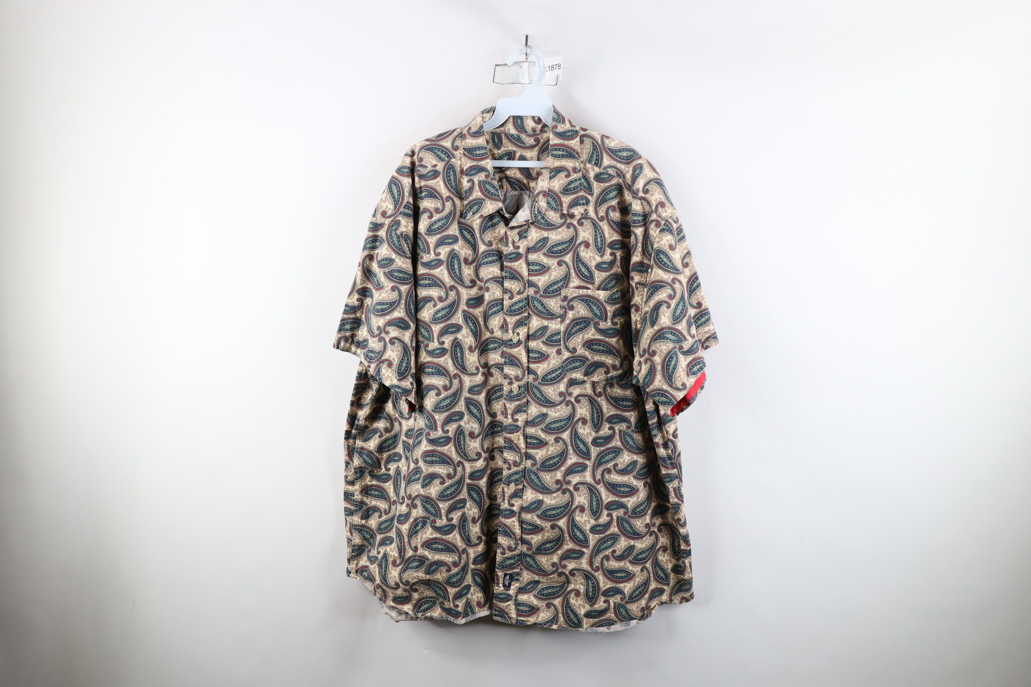 Vintage Vintage 90s Streetwear Short Sleeve Collared Button Shirt Size US XXL / EU 58 / 5 - 1 Thumbnail