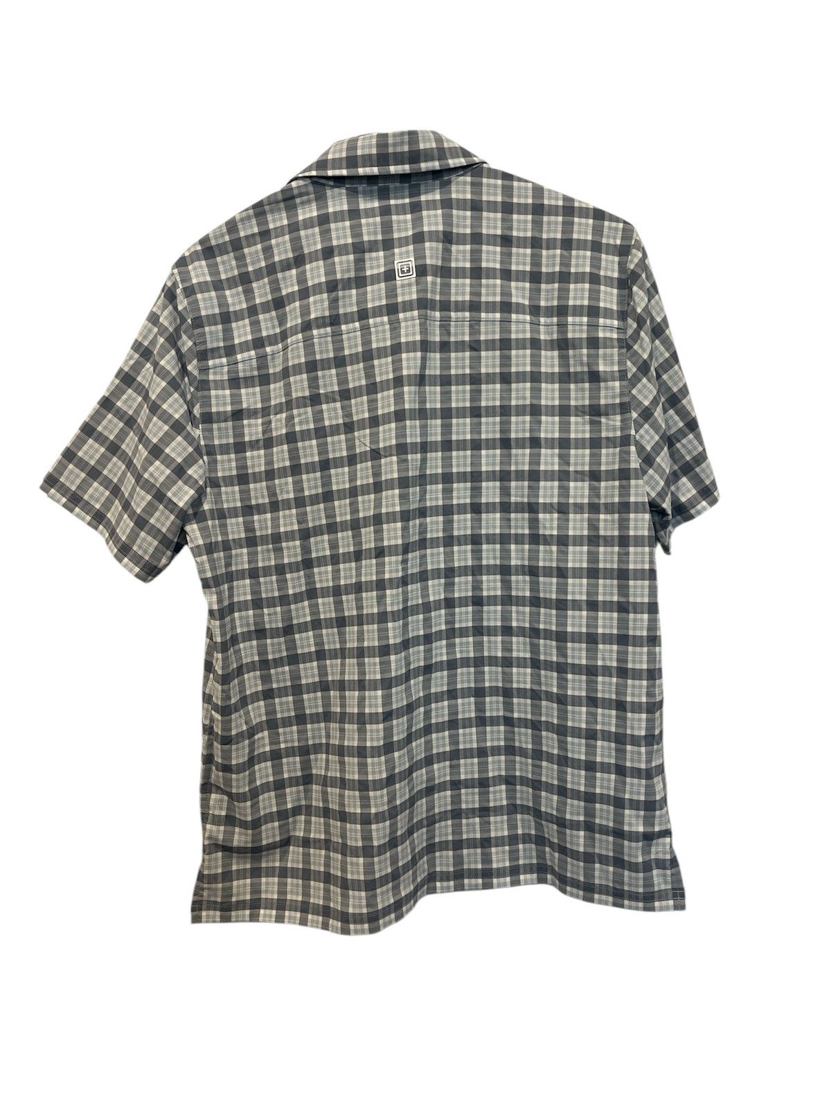 5.11 5.11 Tactical Men’s Plaid Blue Grey Short Sleeve Button Down Size US M / EU 48-50 / 2 - 5 Thumbnail