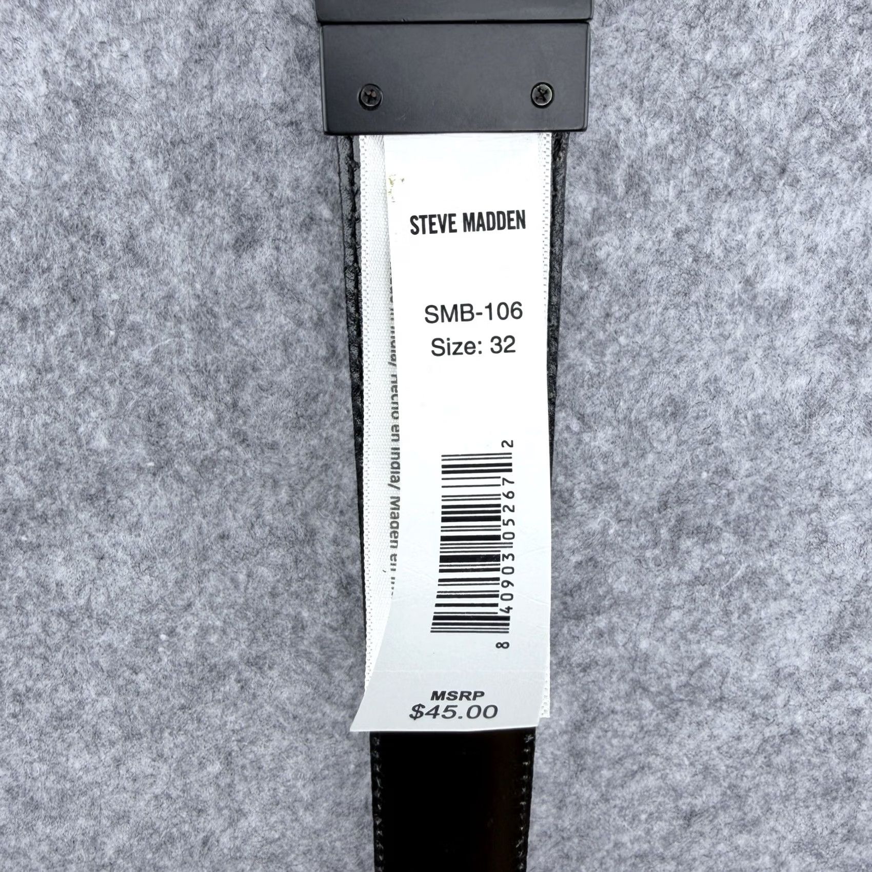 Steve Madden Steve Madden Reversible Belt Fits Men's Size 32 Black Brown Metal Buckle SMB-106 New Size 32 - 5 Thumbnail