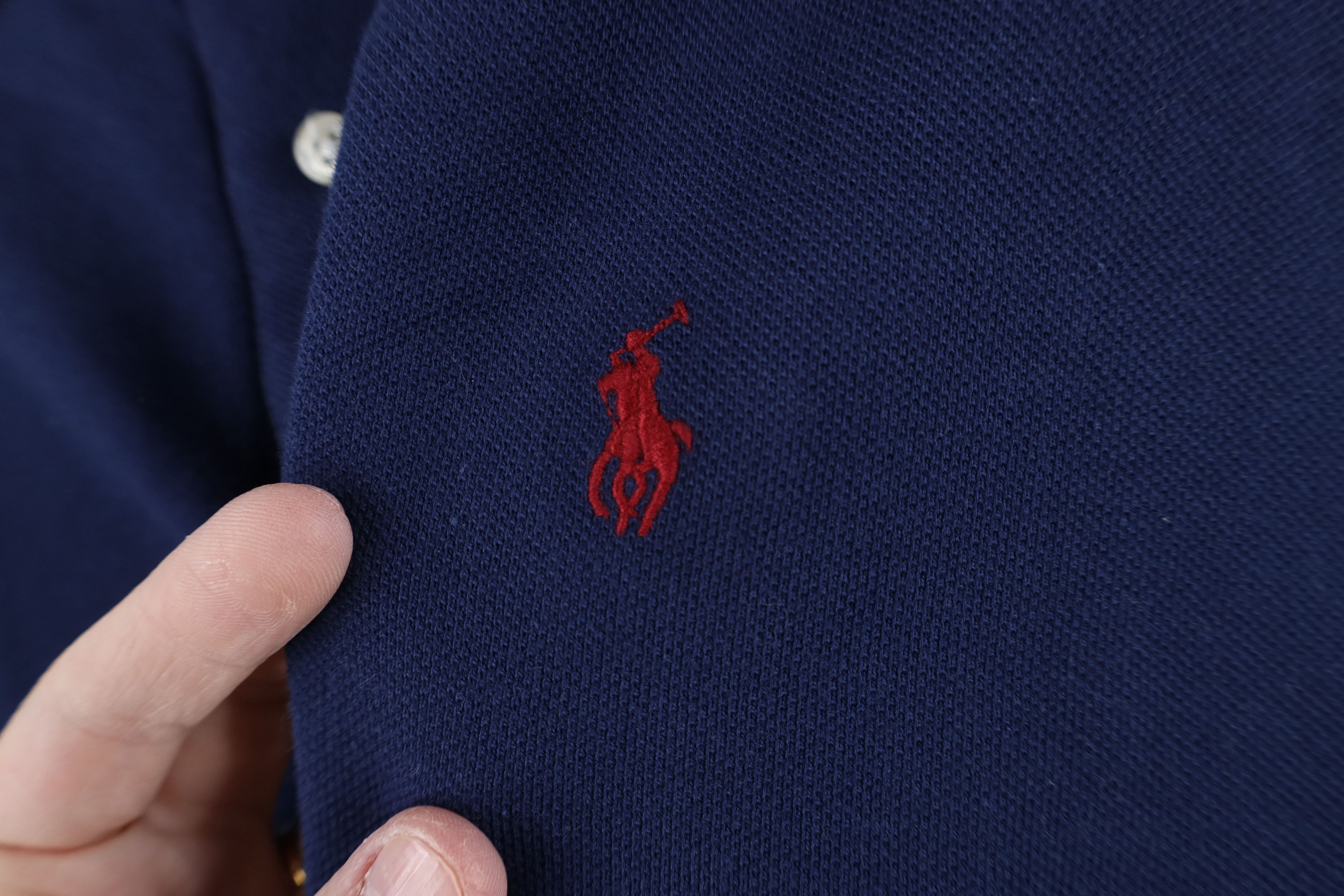 Polo Ralph Lauren Vintage Ralph Lauren Pique Long Sleeve Polo Shirt Blue Size US M / EU 48-50 / 2 - 4 Thumbnail