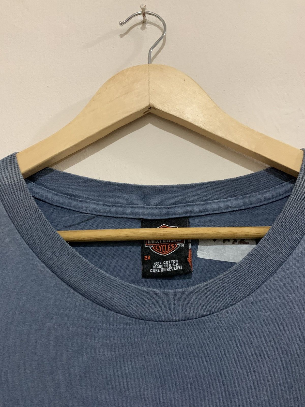 Harley Davidson × Vintage Vintage Harley Davidson Tee Shirt Size US XXL / EU 58 / 5 - 3 Thumbnail