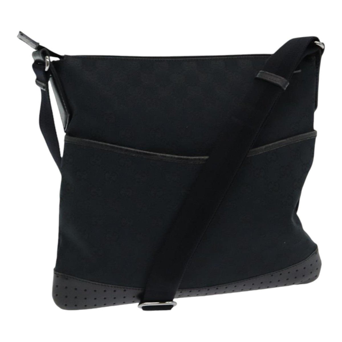 Gucci GUCCI GG Canvas Shoulder Bag Black Size ONE SIZE - 1 Thumbnail