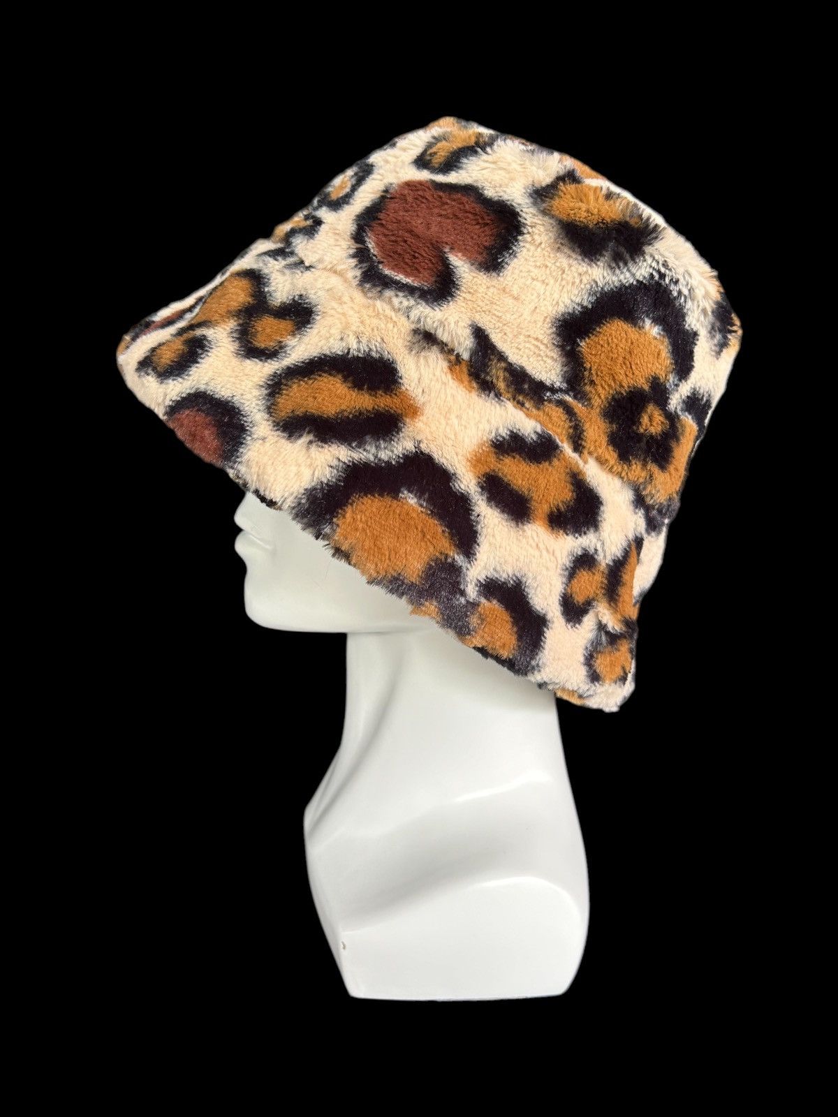 Japanese Brand × Kapital × Vintage Leopard Design Japanese Tokyo Fur Rare Bucket Hats 🎌☠️ Size ONE SIZE - 2 Thumbnail