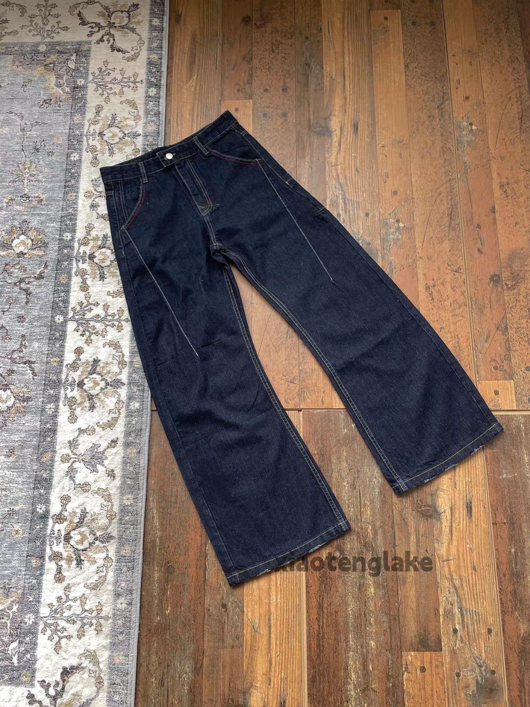 Jean xtl vintage wide Leg flared hiphop cleanfit y2k jeans Size US 32 / EU 48 - 5 Thumbnail