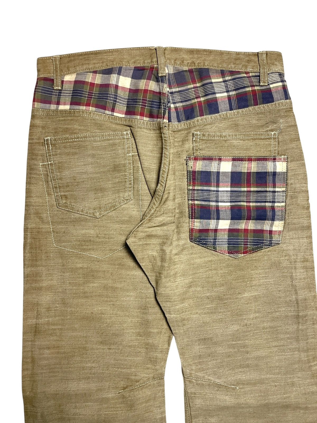 Eternal 2000’s The Mod Eternal - Plaid Patch Coboy Style Denim Pants Size US 34 / EU 50 - 9 Thumbnail