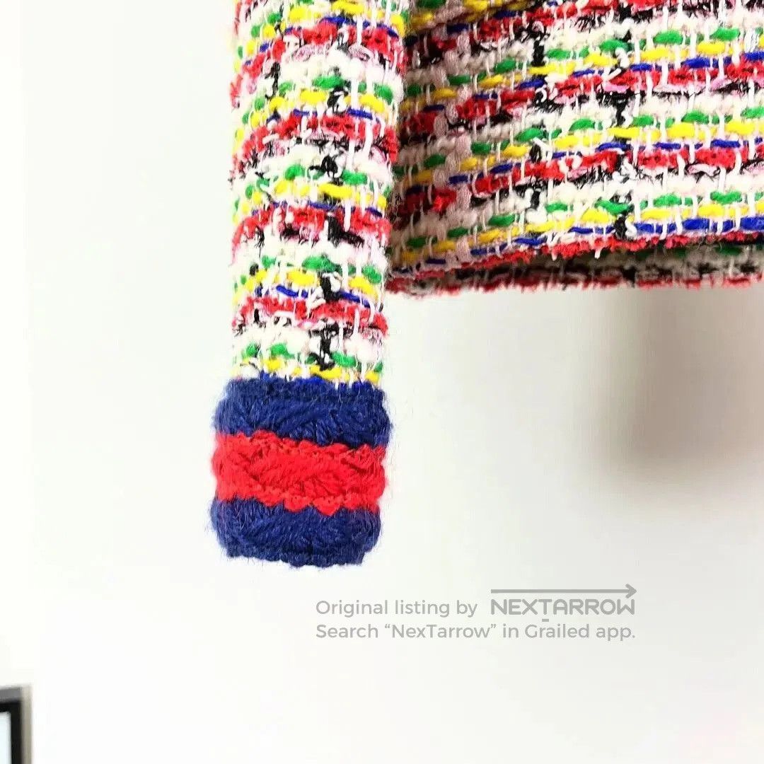 Gucci Gucci Colorful Tweed Hooded Coat. Size S / US 4 / IT 40 - 5 Thumbnail