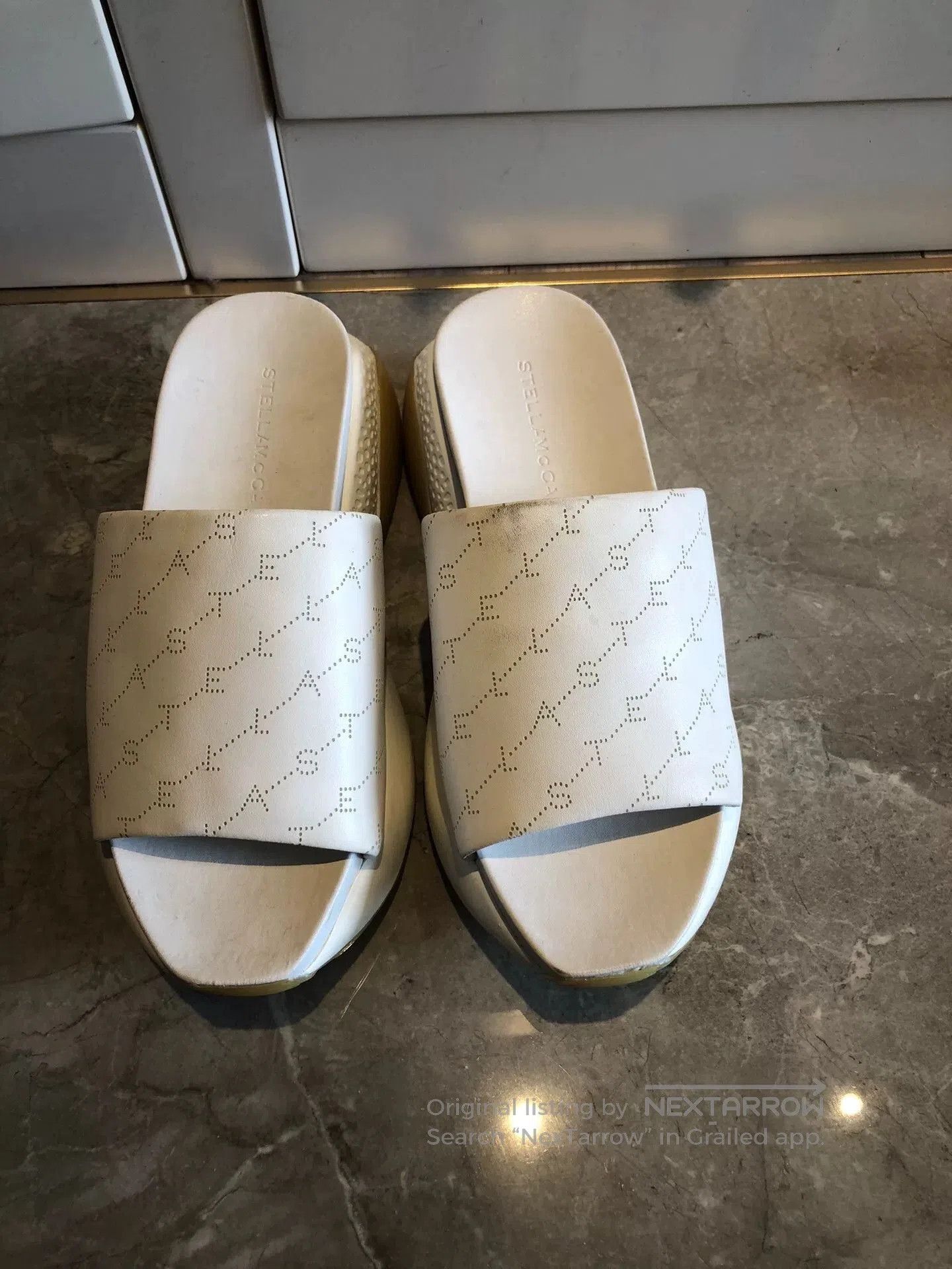 Stella McCartney Stella McCartney Platform Leather Slippers. Size US 6 / IT 36 - 2 Thumbnail