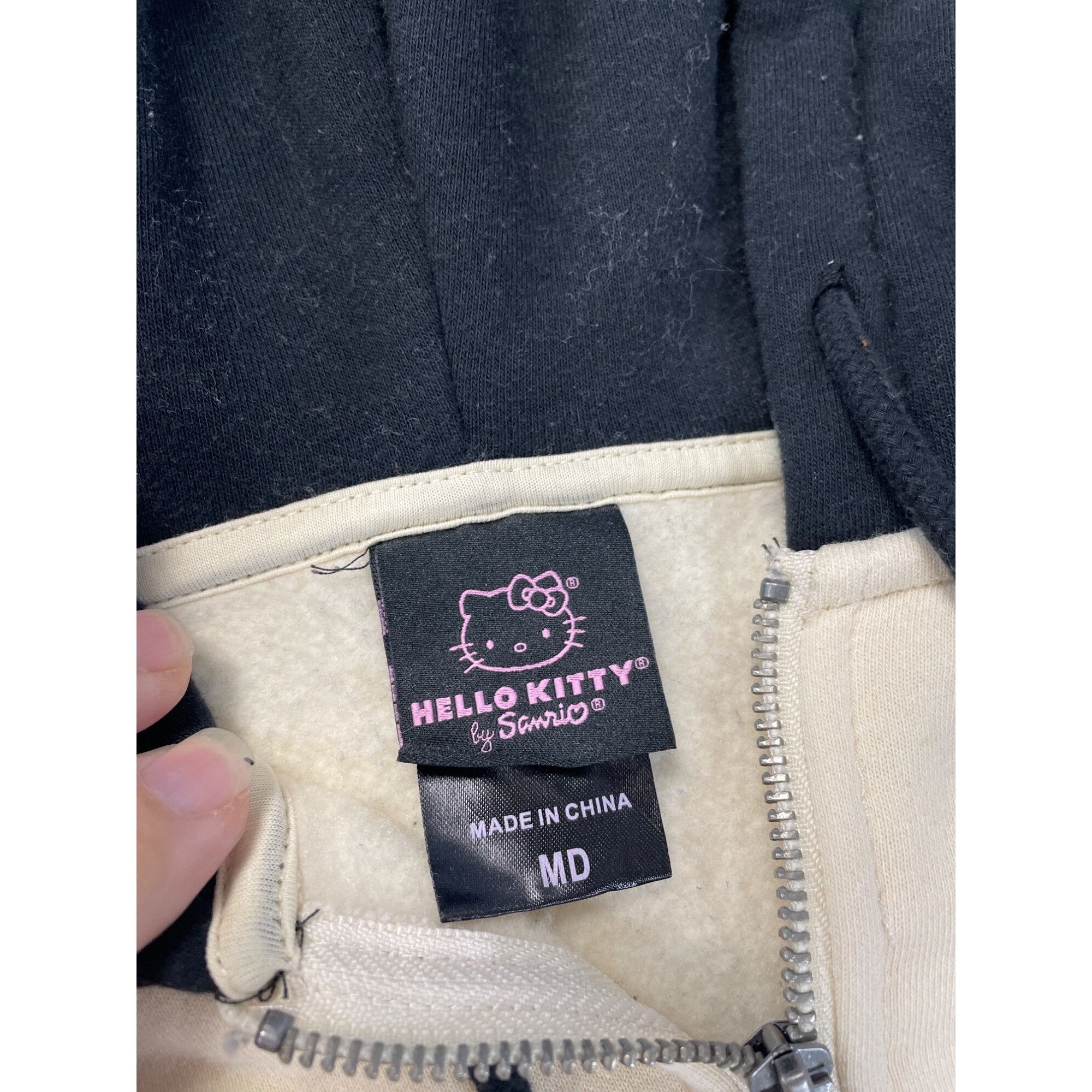 Other Hello Kitty By Sanrio BoxLunch Zip-Up beige black hoodie ssw Size M / US 6-8 / IT 42-44 - 2 Thumbnail