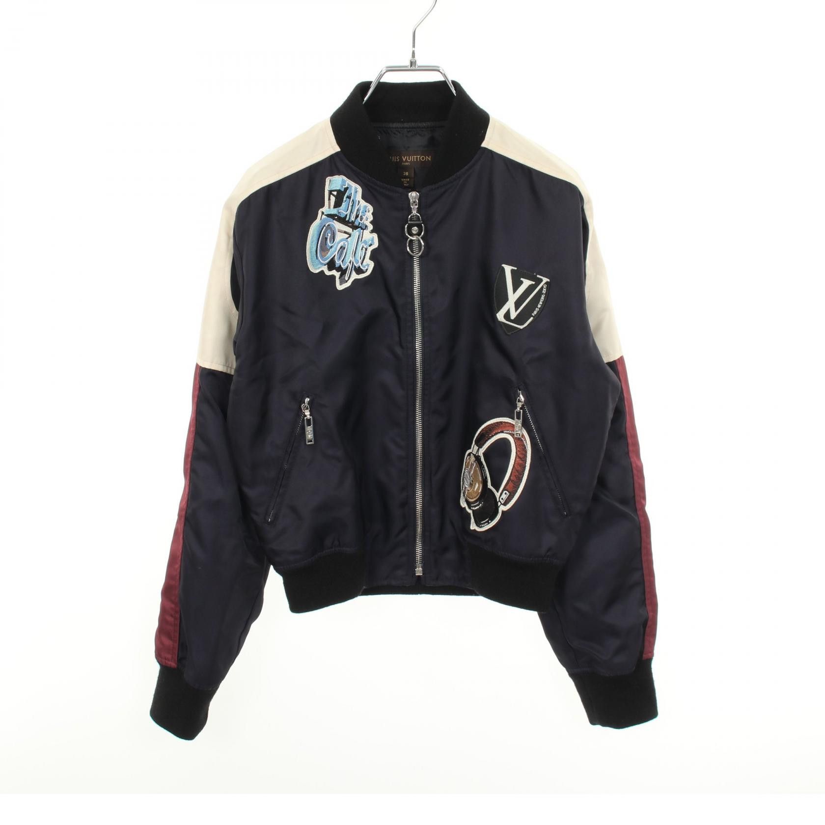 Louis Vuitton Louis Vuitton Louis Vuitton Patch Nylon Blouson Textile Outerwear RW172WXTQFDVB02 DUTY FREE for USA Size ONE SIZE - 1 Thumbnail